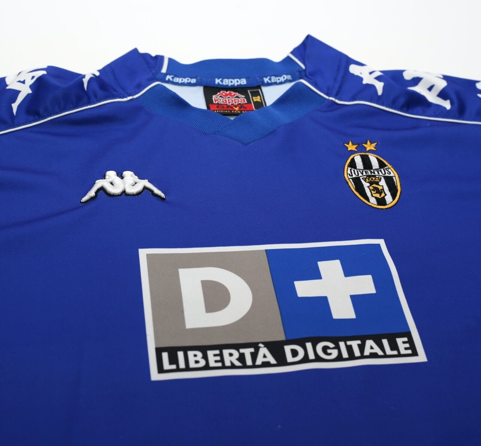 1999/00 ZIDANE #21 Juventus Vintage Kappa Away Football Shirt Jersey (XL) SONY