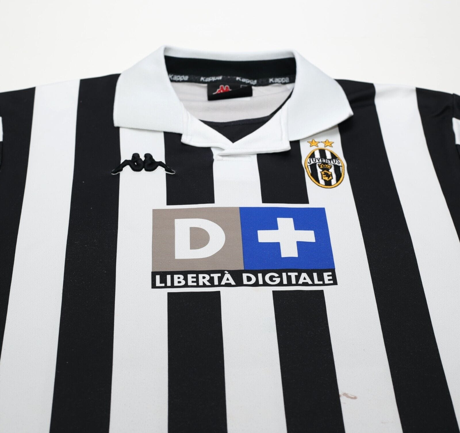 1999/00 ZIDANE #21 Juventus Vintage Kappa Home Football Shirt Jersey (XL)