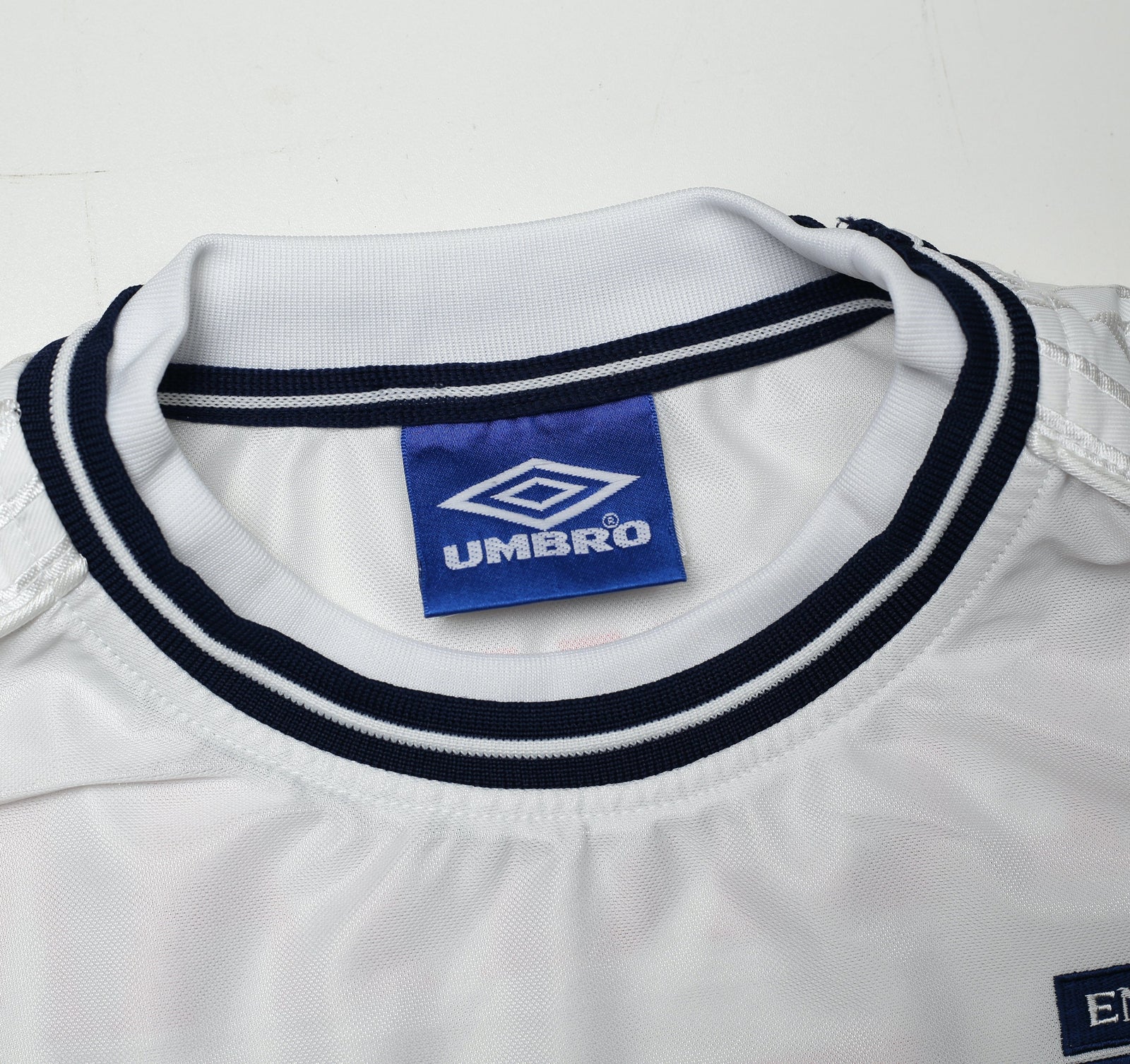 1999/01 BECKHAM #7 England Vintage Umbro Home Football Shirt (XL) Euro 2000