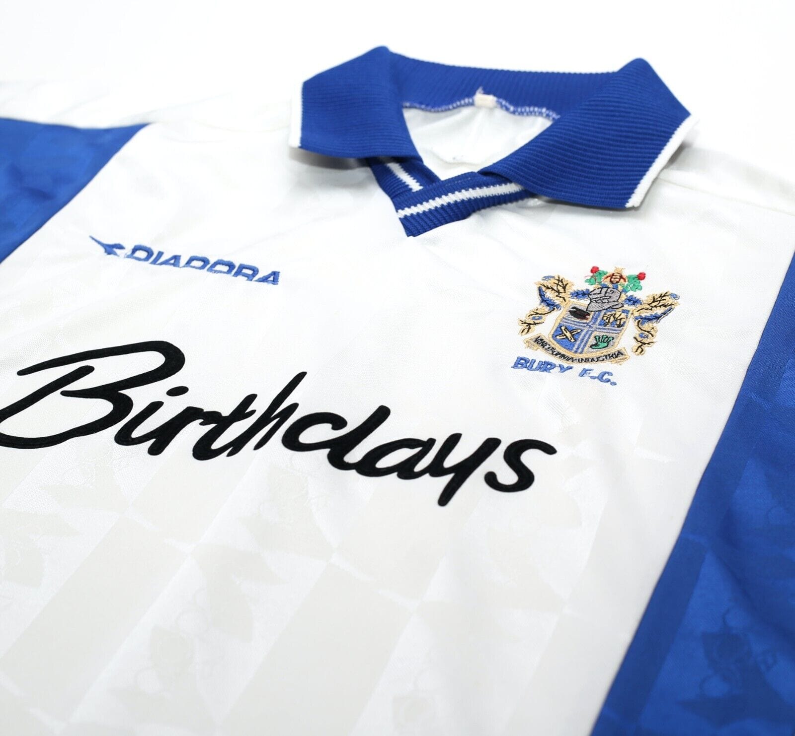 1999/01 BURY FC Vintage Diadora Home Football Shirt (XL)