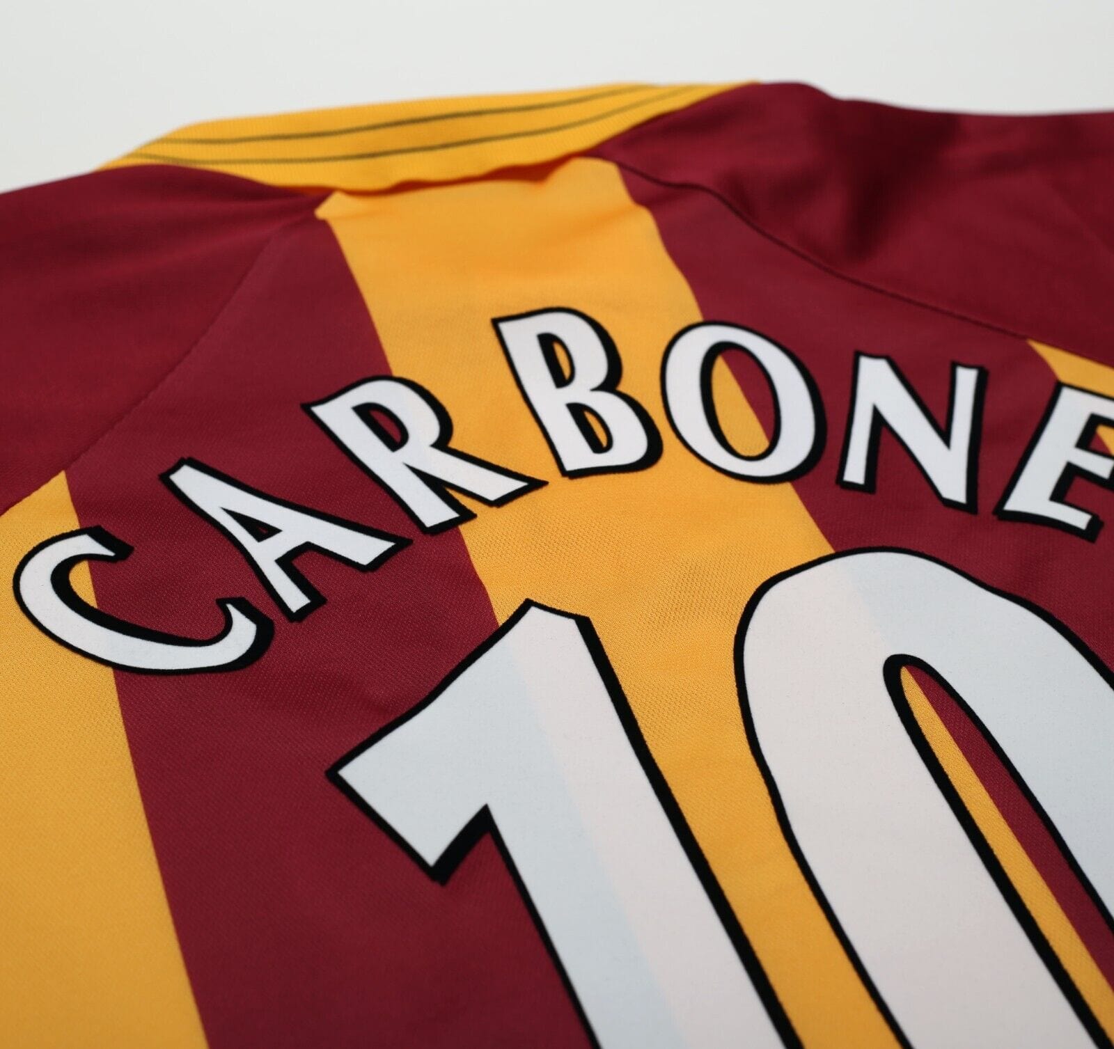 1999/01 CARBONE #10 Bradford City Vintage Asics Home Football Shirt (XL)
