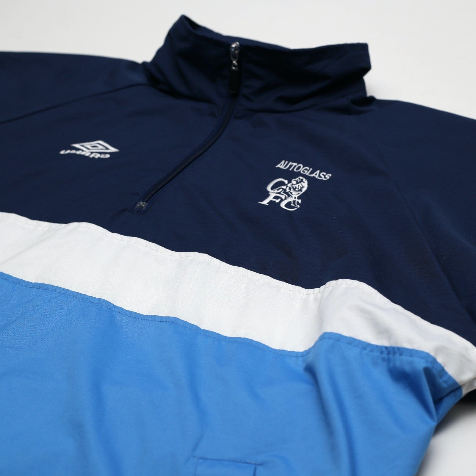 1999/01 Chelsea Vintage Umbro 1/4 Zip Football Training Jacket (L/XL) MINT