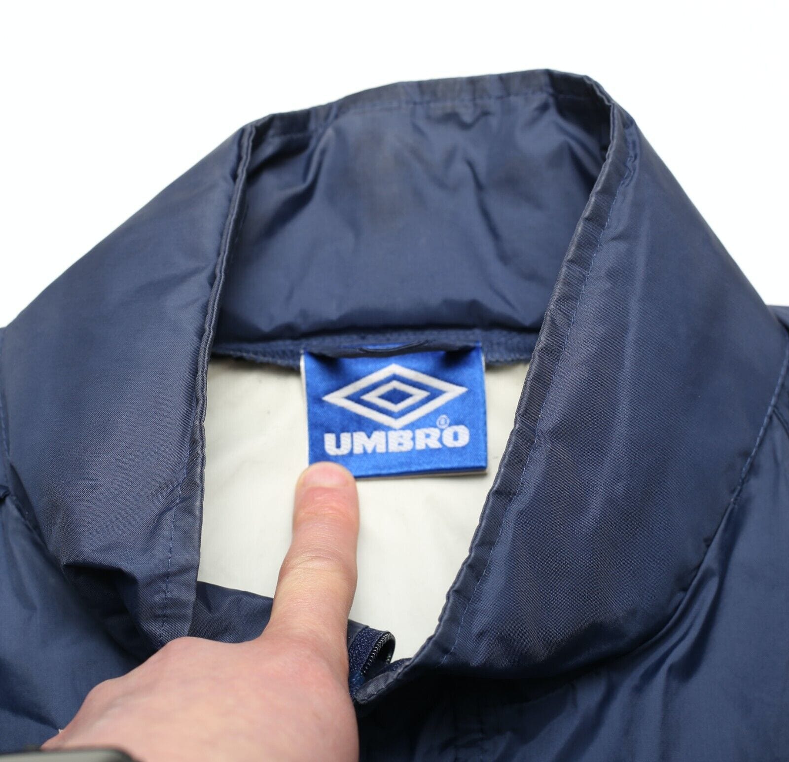 1999/01 ENGLAND Vintage Umbro Football Hooded Rain Jacket (M) Euro 2000 Keegan