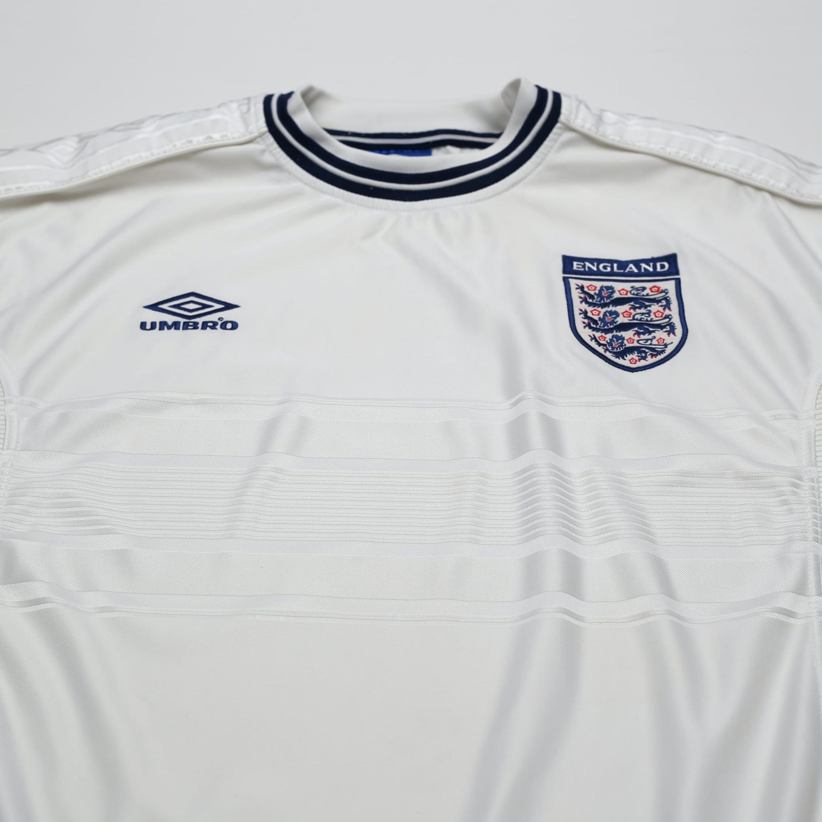 1999/01 England Vintage Umbro Home Football Shirt (L) Euro 2000