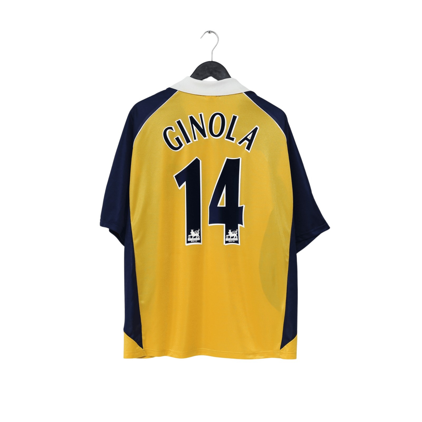 1999/01 Ginola #14 Tottenham Hotspur Vintage adidas Away Football Shirt (XL)