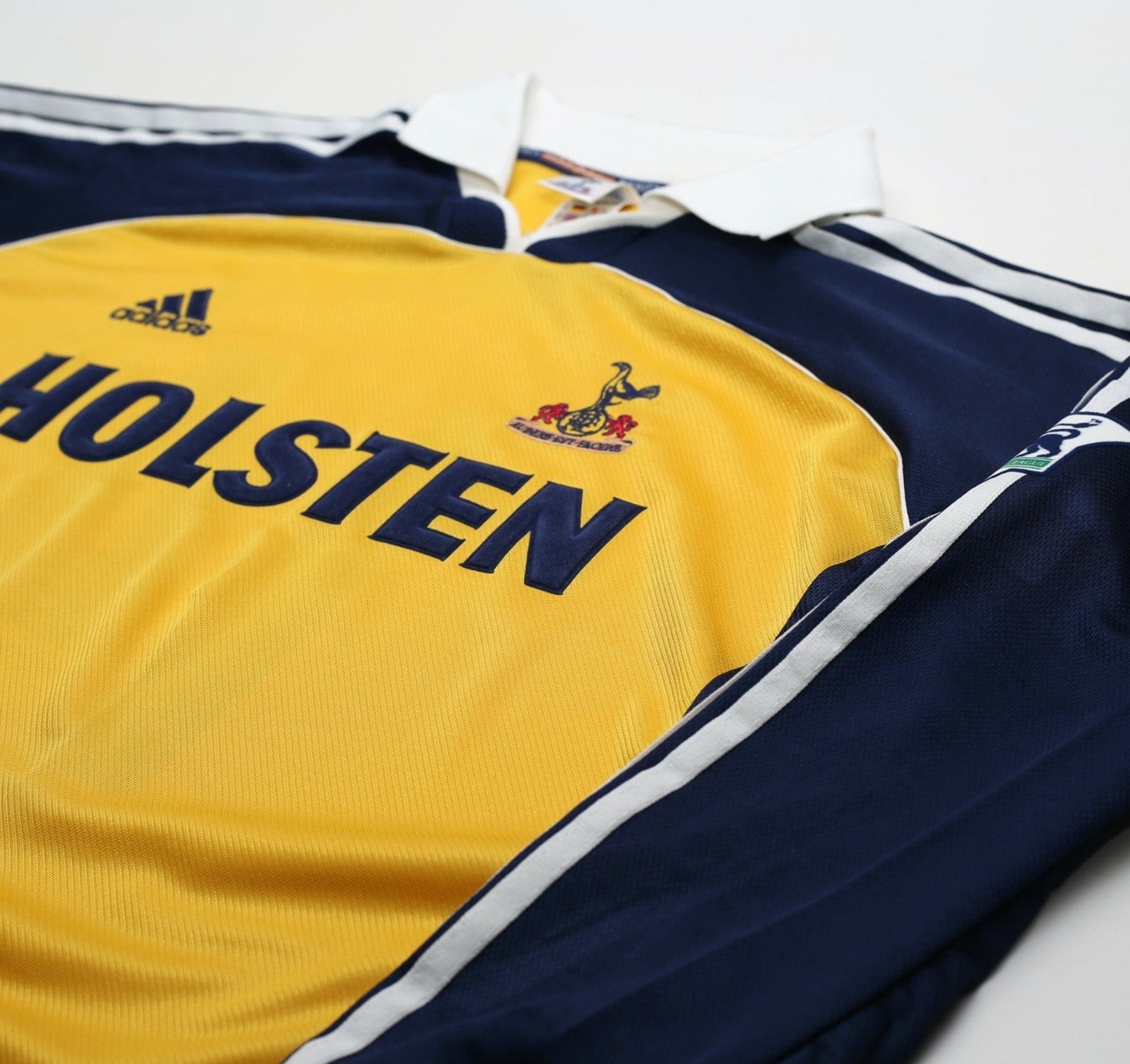 1999/01 GINOLA #14 Tottenham Hotspur Vintage adidas L/S Away Football Shirt (XL)