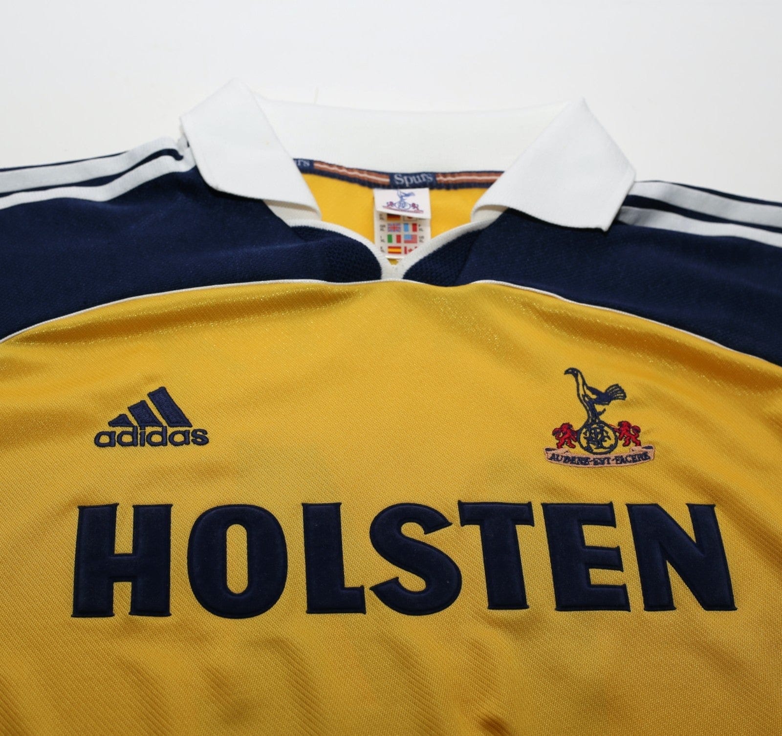 1999/01 GINOLA #14 Tottenham Hotspur Vintage adidas L/S Away Football Shirt (XL)