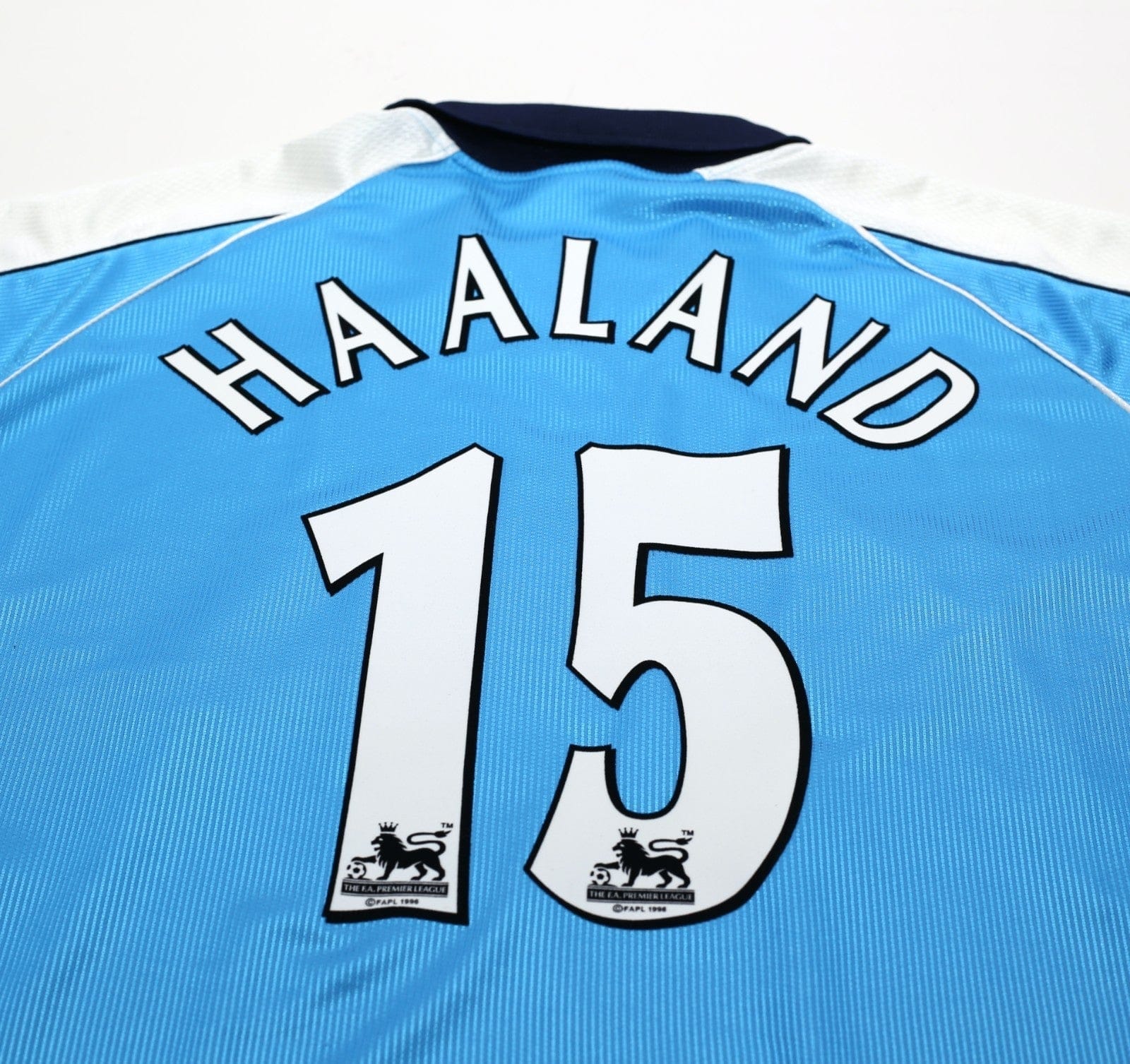 1999/01 HAALAND #15 Manchester City Vintage LCS Home Football Shirt (XL) 46/48