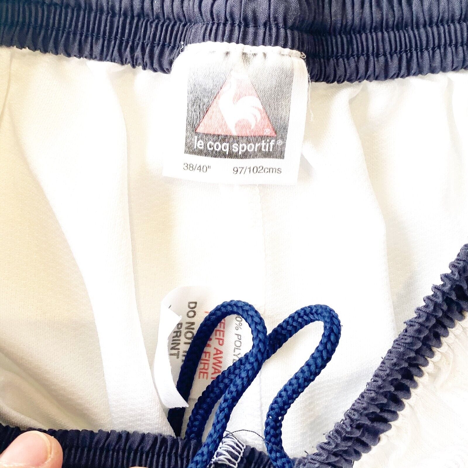 1999/01 MANCHESTER City Vintage le coq sportif Home Football Shorts (M) 38/40"