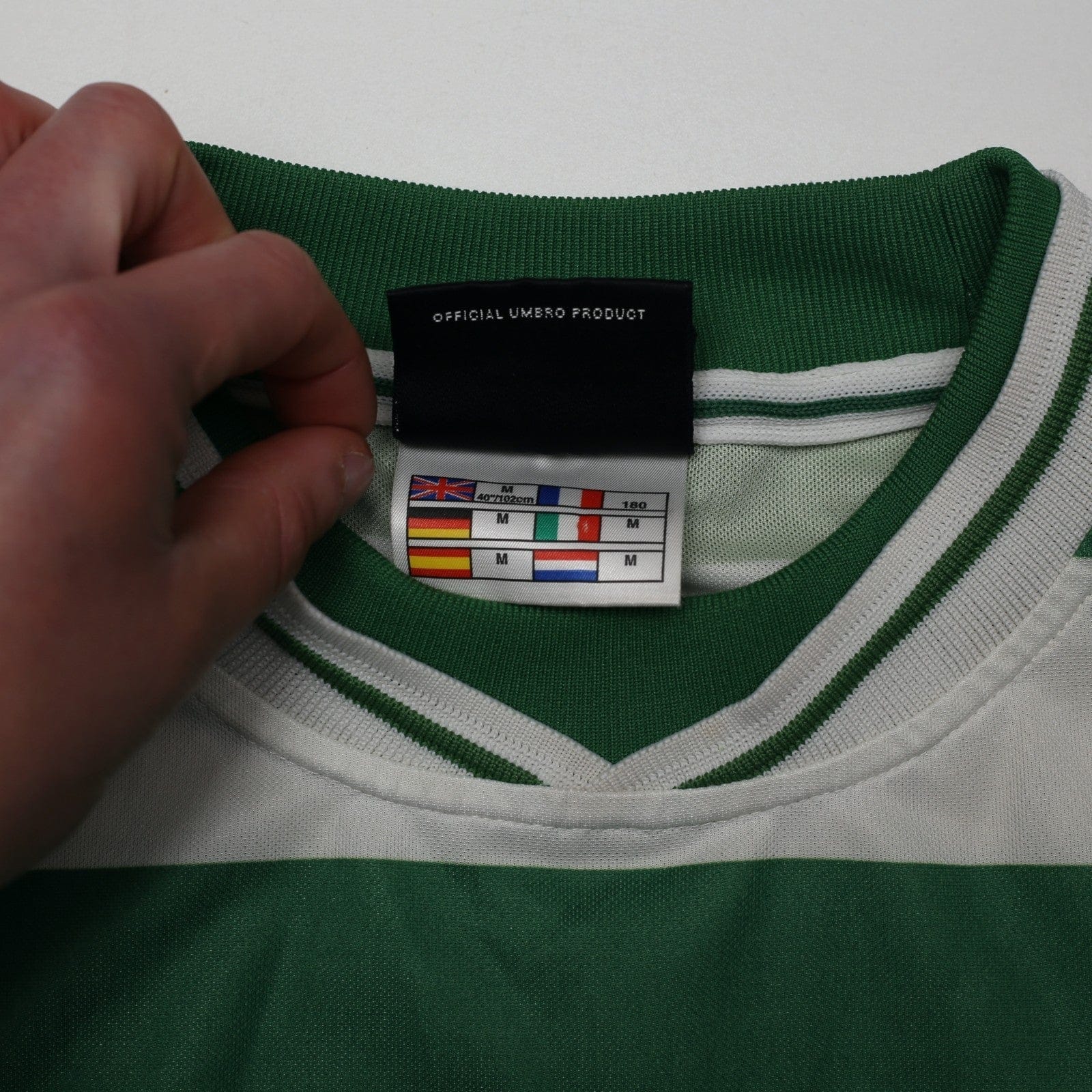 1999/01 Moravick #25 Celtic Vintage Umbro Home Football Shirt (M)