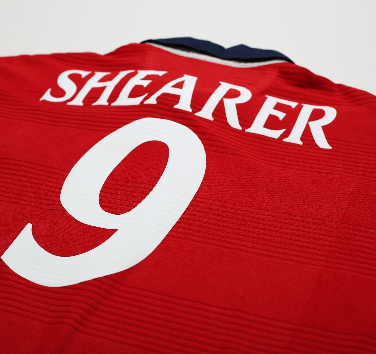 1999/01 SHEARER #9 England Vintage Umbro Away Football Shirt (XL) Euro 2000