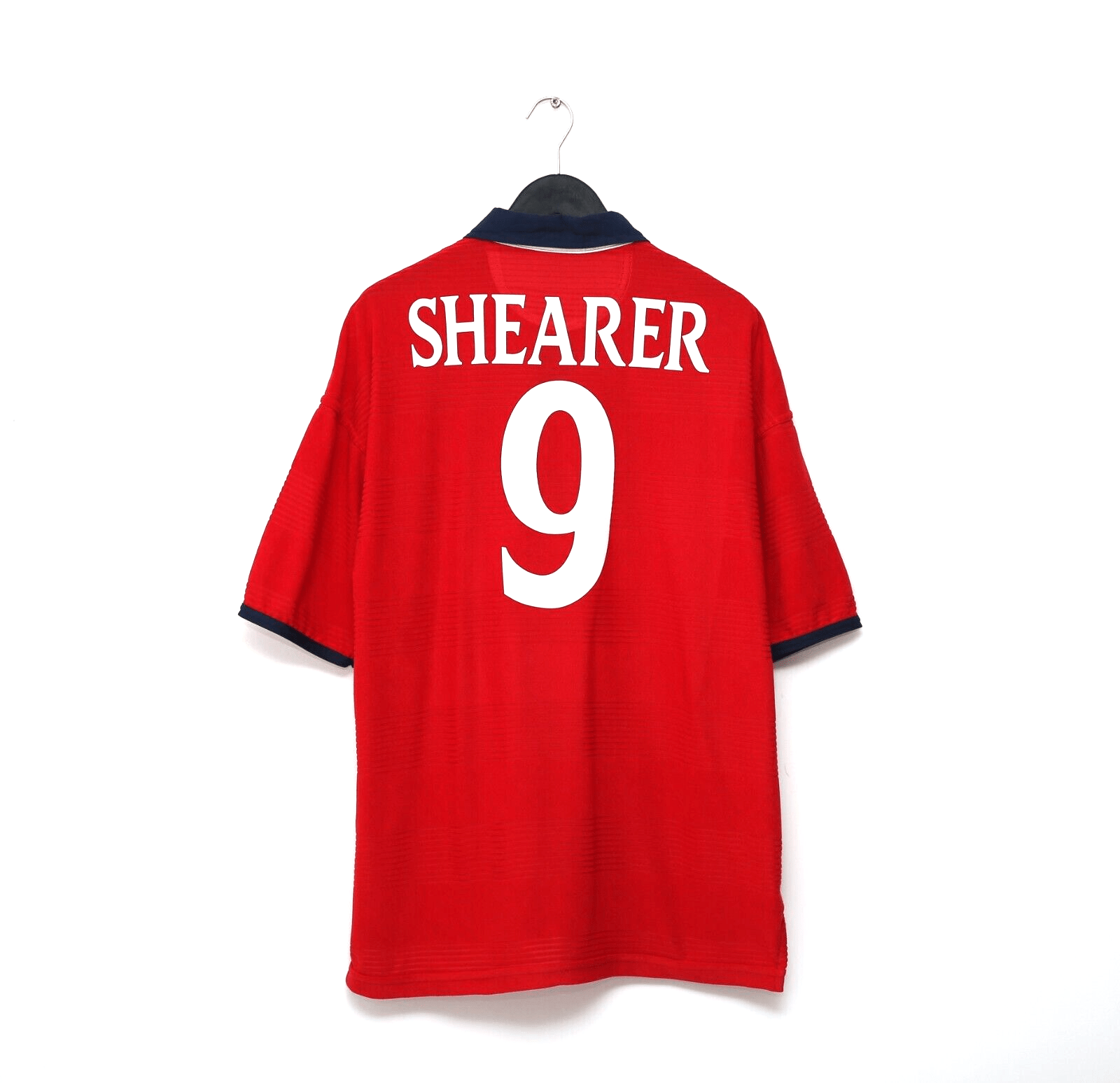 1999/01 SHEARER #9 England Vintage Umbro Away Football Shirt (XL) Euro 2000