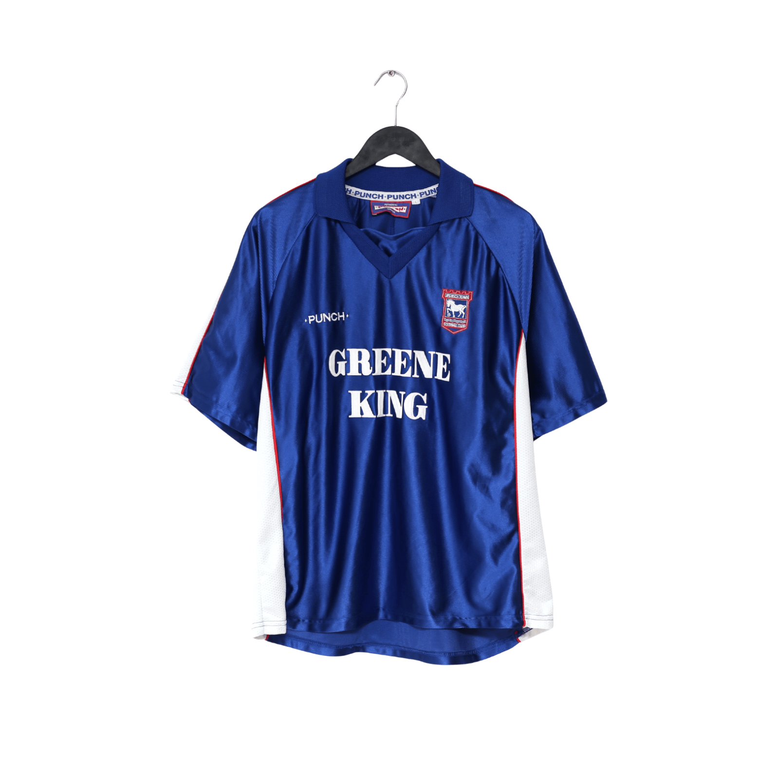1999/01 STEWART #11 Ipswich Town Vintage PUNCH Home Football Shirt (L)
