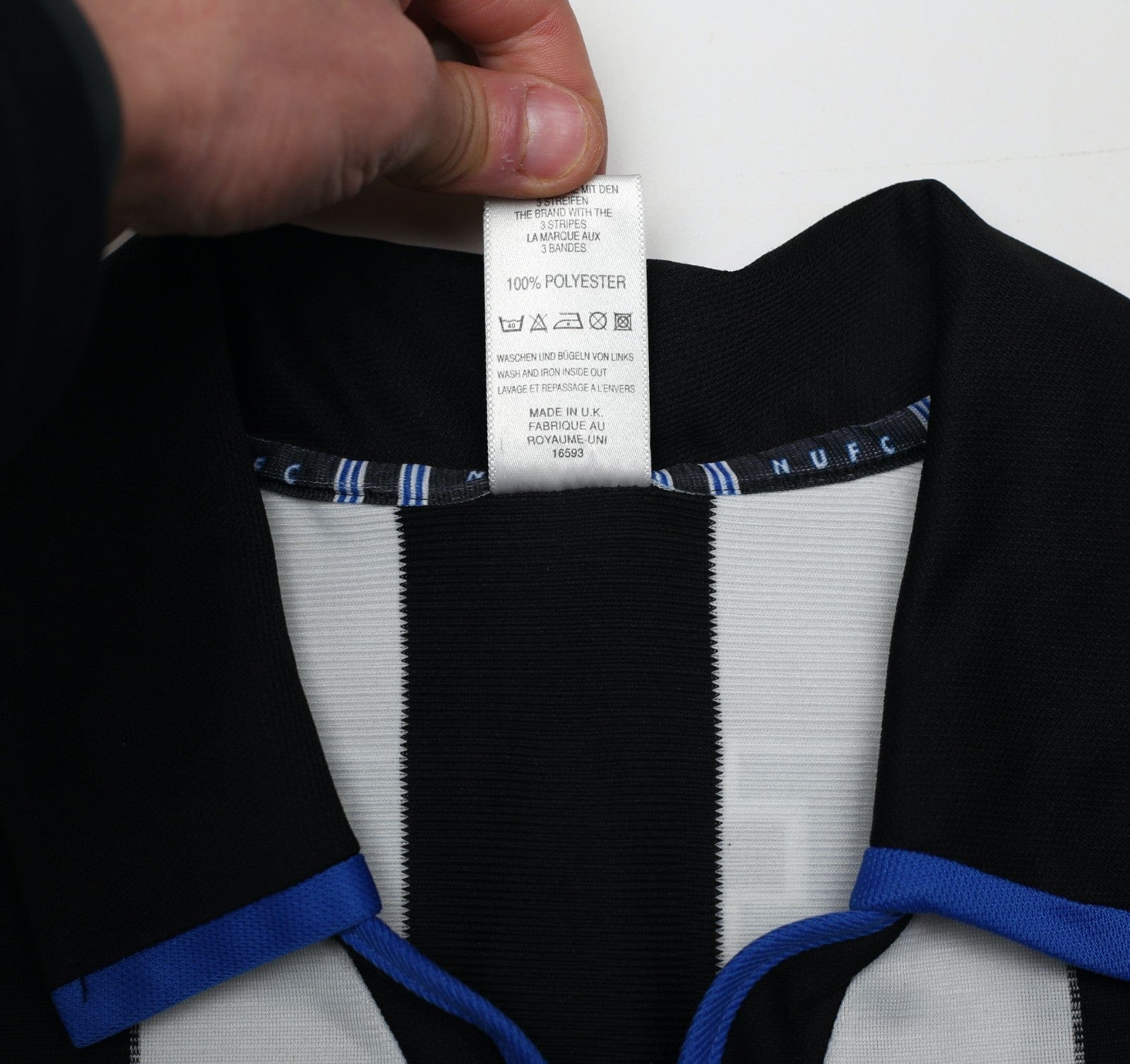 1999 SHEARER #9 Newcastle United Vintage adidas FA Cup Final Football Shirt (M)