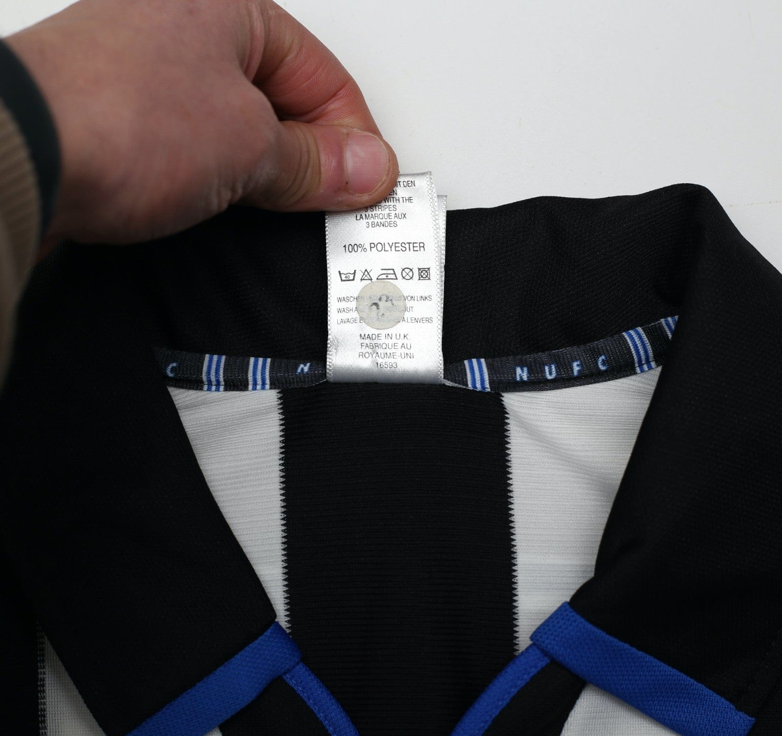 1999 SHEARER #9 Newcastle United Vintage adidas FA Cup Final Football Shirt (S)