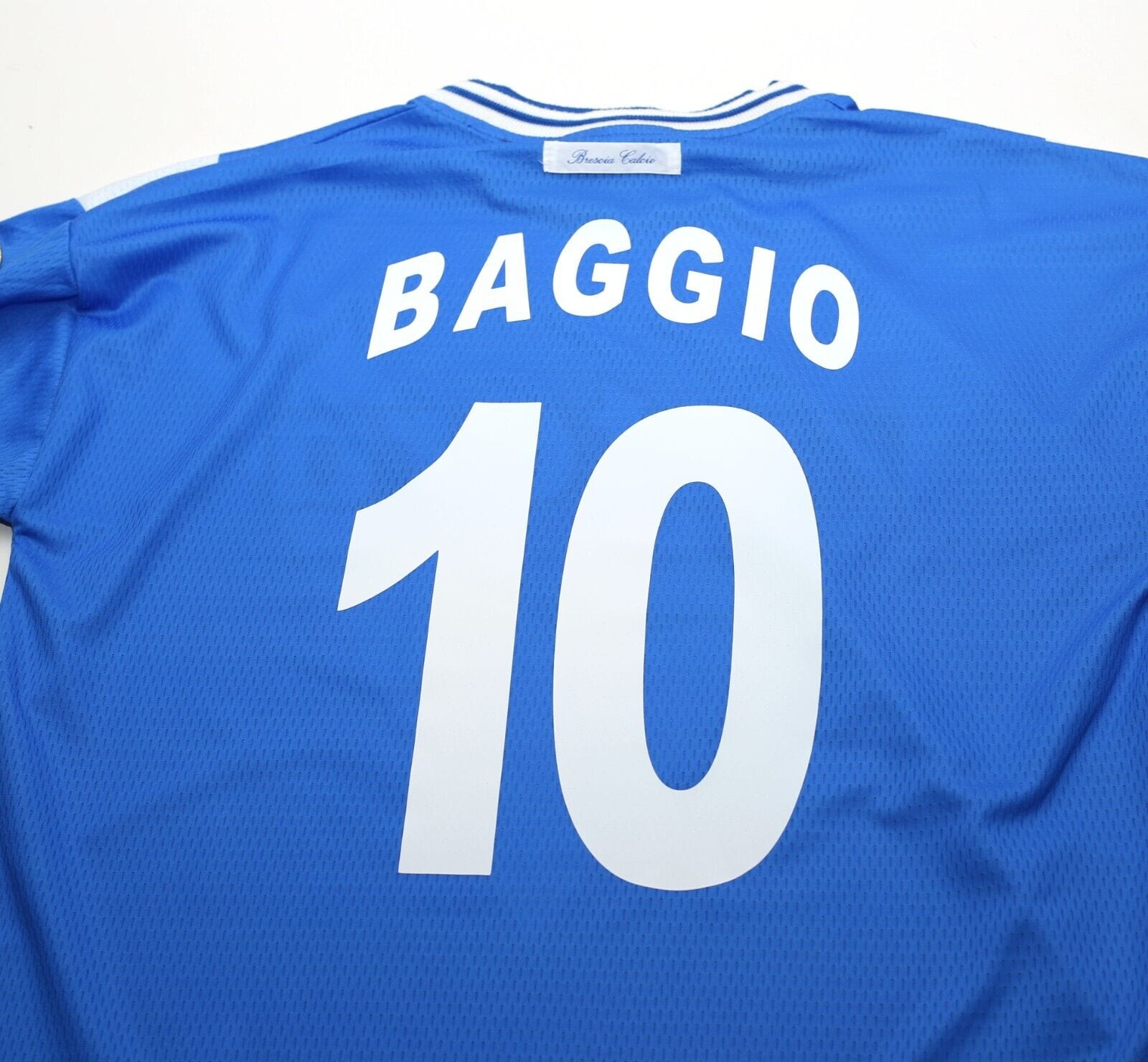 2000/01 BAGGIO #10 BRESCIA Vintage Garman Long Sleeve Home Football Shirt (M)