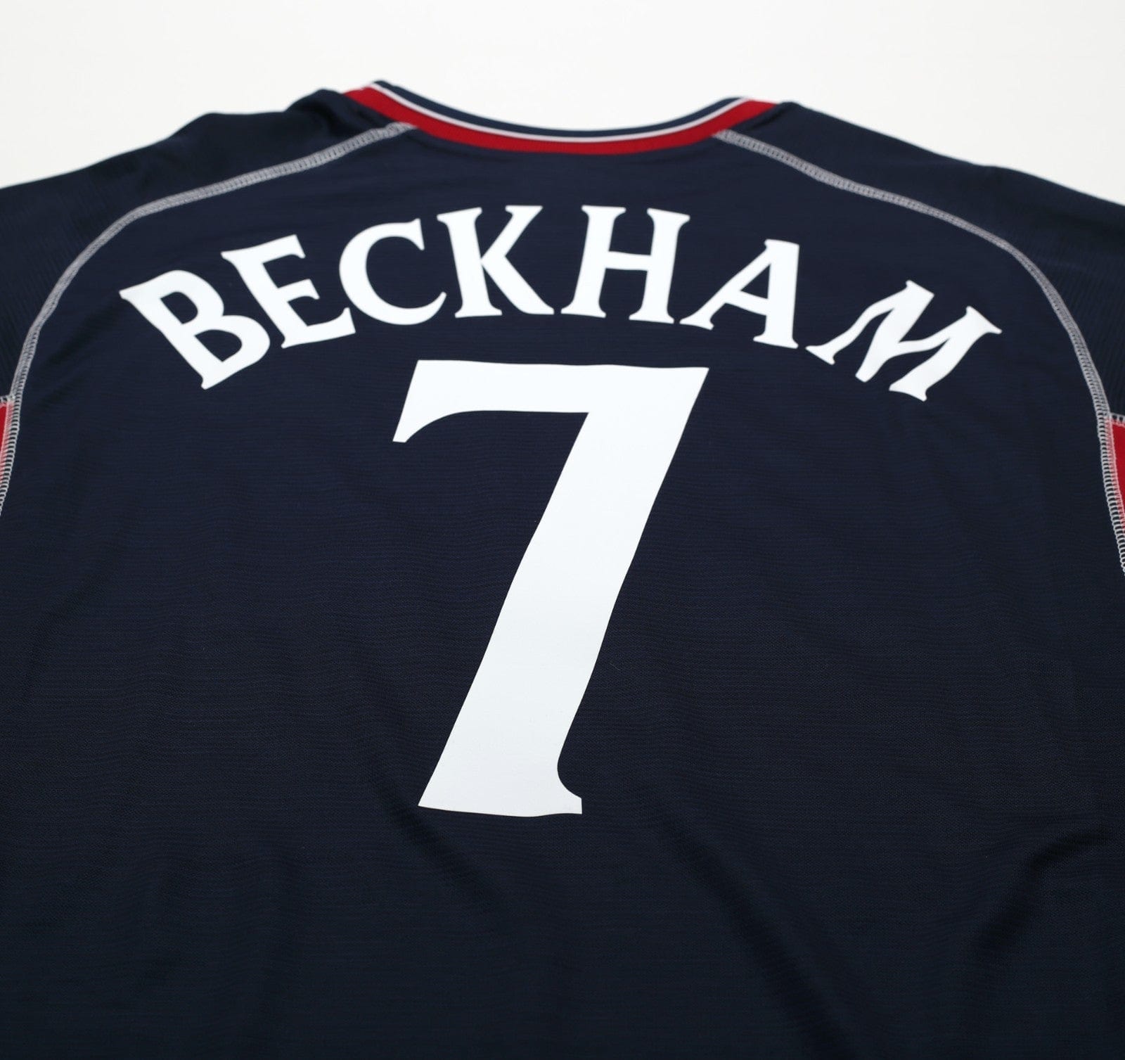 2000/01 BECKHAM #7 Manchester United Vintage Umbro Away Football Shirt (XXL)