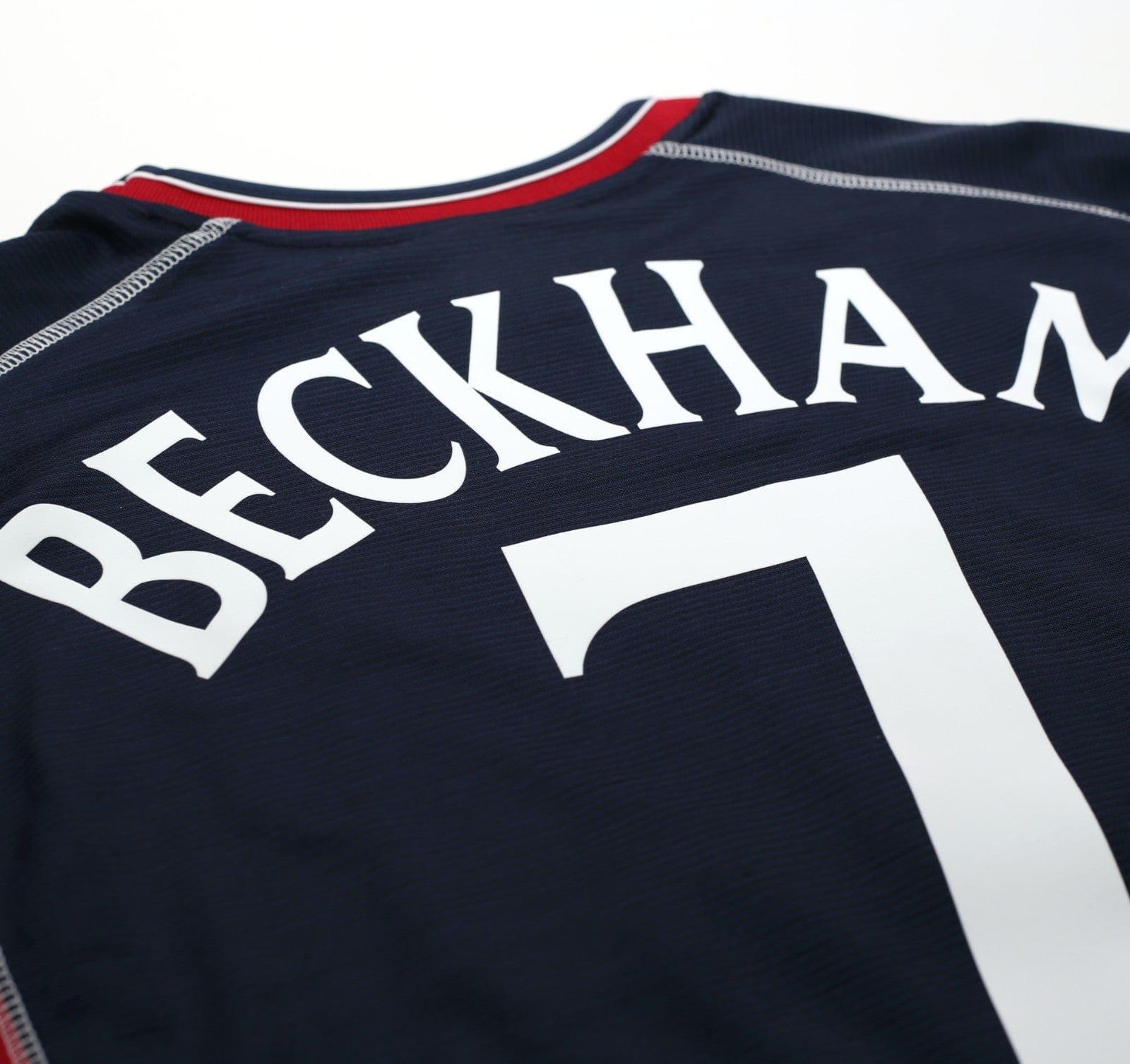 2000/01 BECKHAM #7 Manchester United Vintage Umbro Away Football Shirt (XXL)