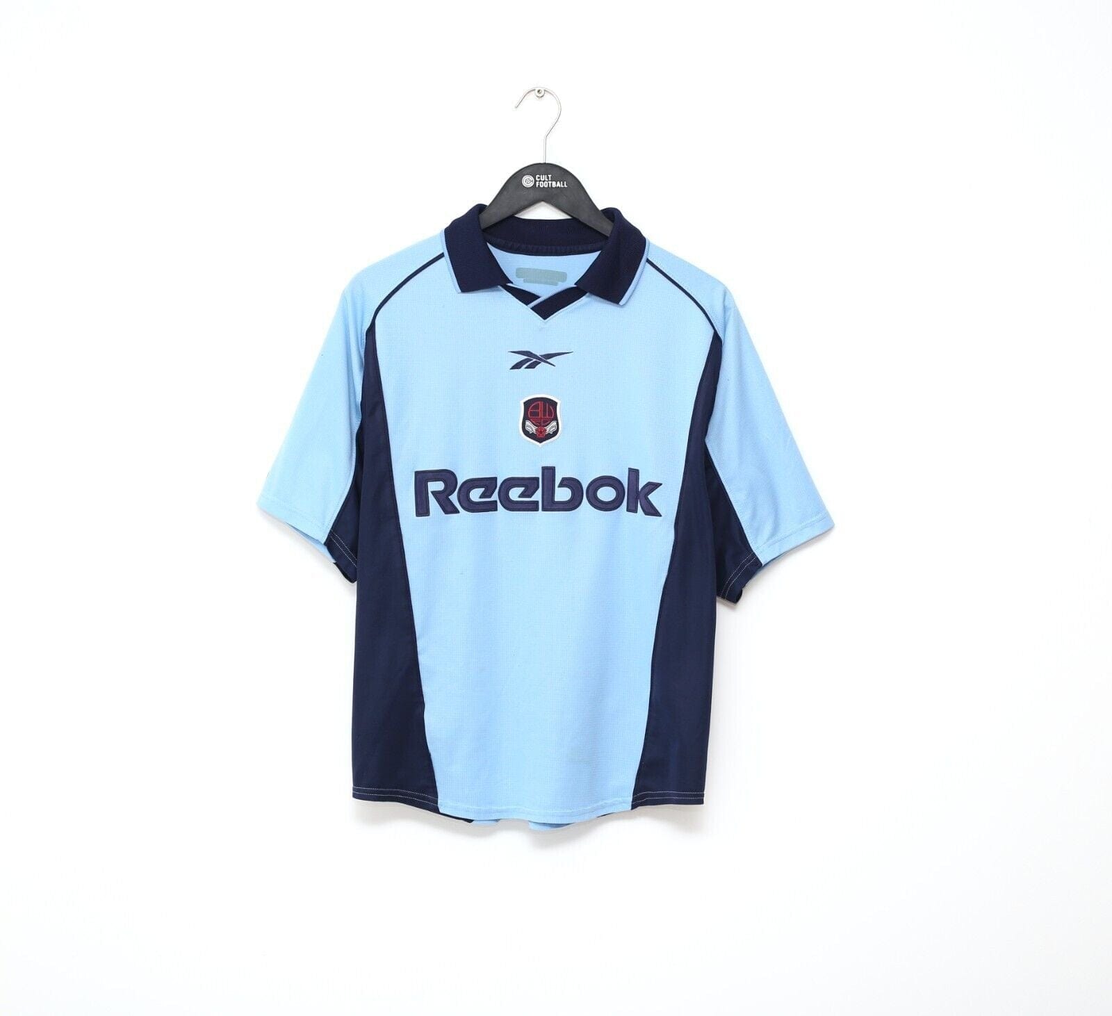 2000/01 BOLTON WANDERERS Vintage Reebok Away Football Shirt (S)