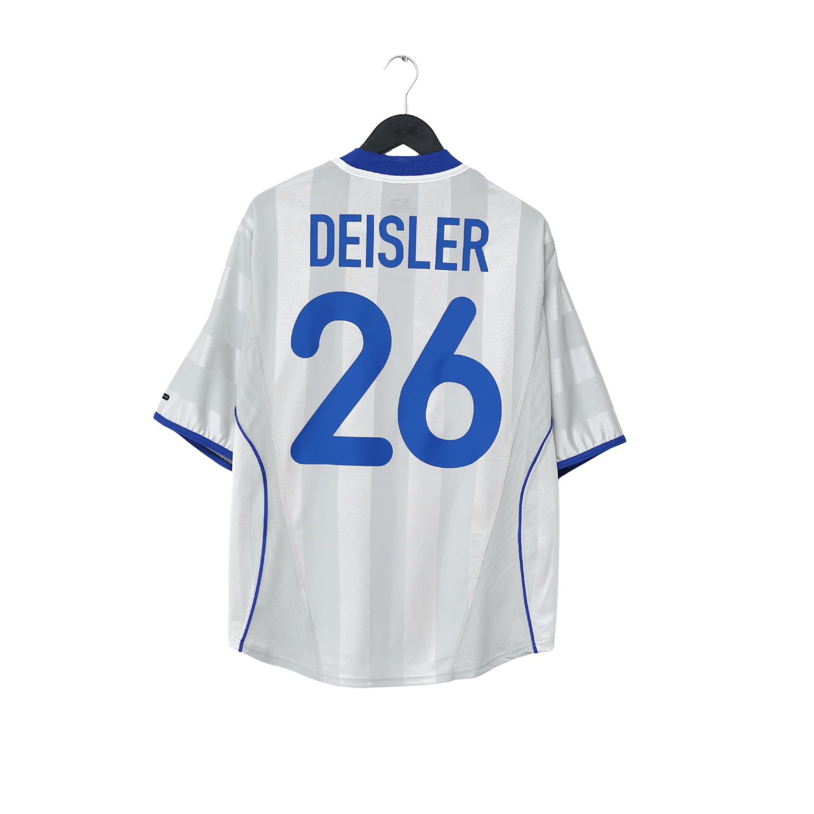 2000/01 DEISLER #26 Hertha Berlin Vintage Nike Away Football Shirt (L)