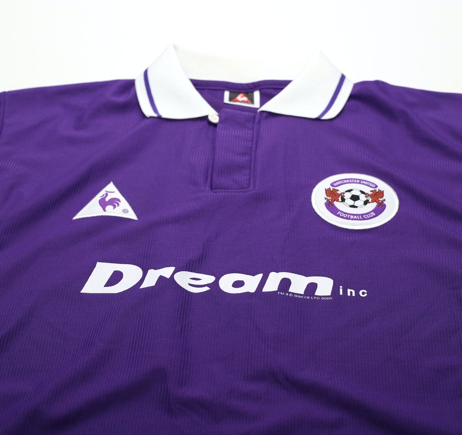 2000/01 FLETCHER #11 Harchester United Vintage LCS Home Football Shirt (L)