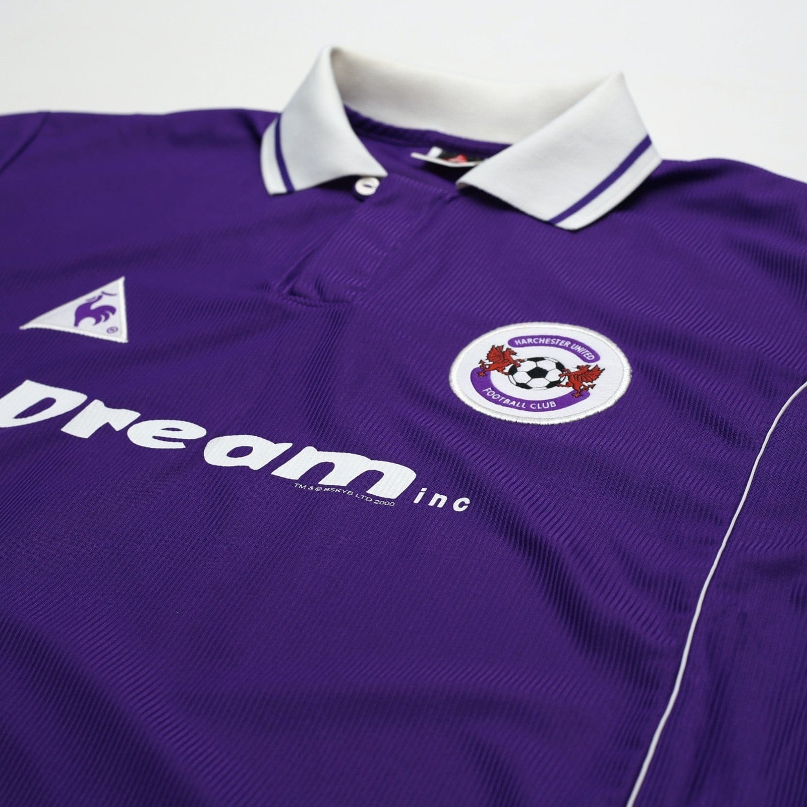2000/01 Fletcher #11 Harchester United Vintage LCS Home Football Shirt (L) 42/44