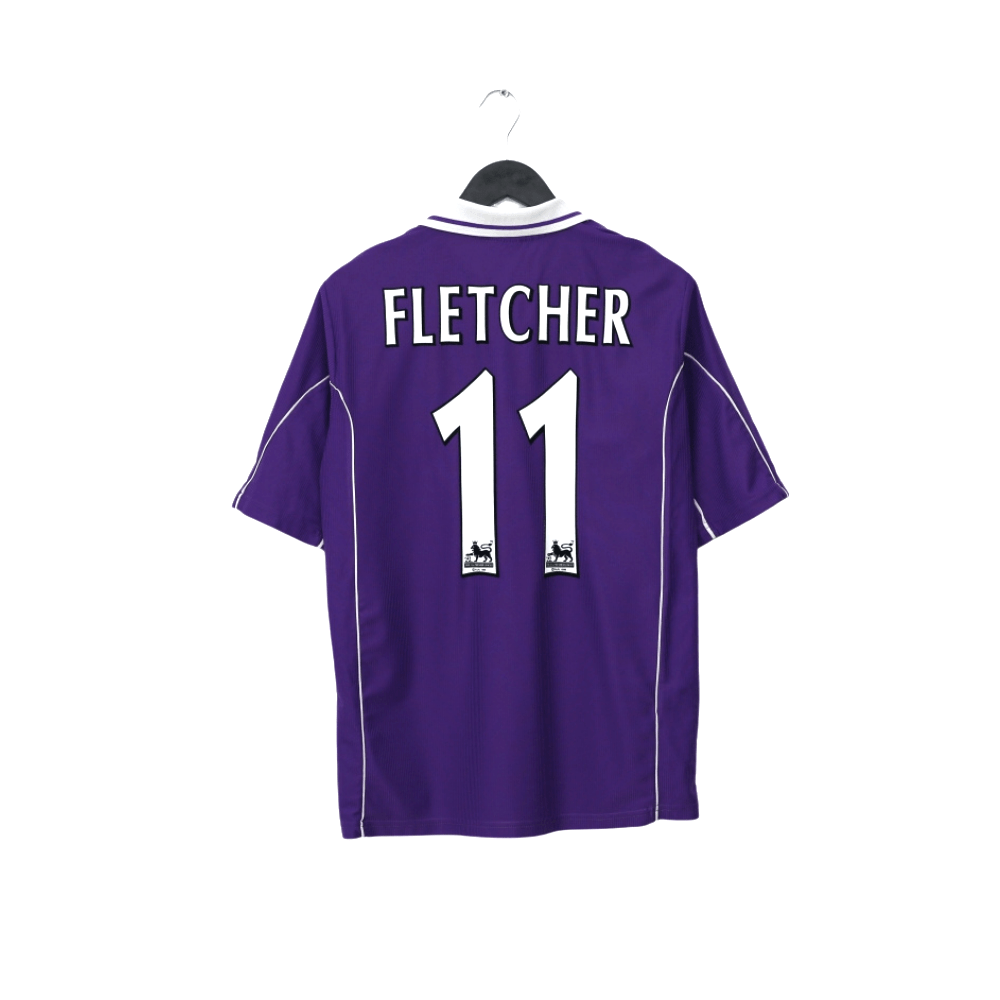 2000/01 FLETCHER #11 Harchester United Vintage LCS Home Football Shirt (M)