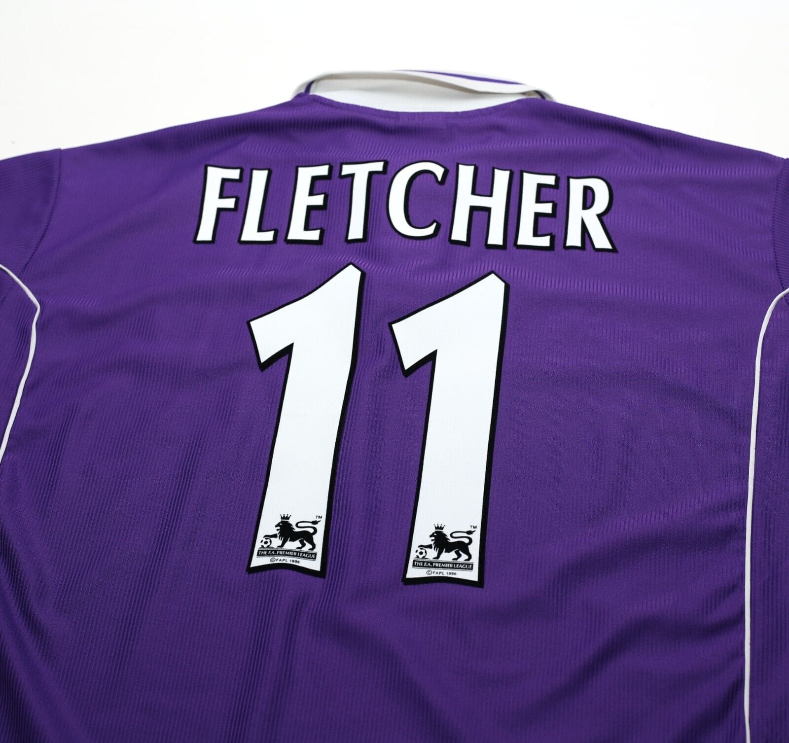 2000/01 FLETCHER #11 Harchester United Vintage LCS Home Football Shirt (XXL)