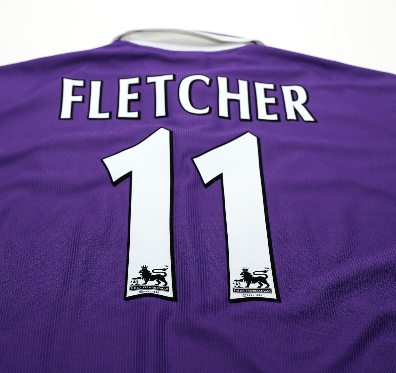 2000/01 FLETCHER #11 Harchester United Vintage LCS Home Football Shirt (XXL)