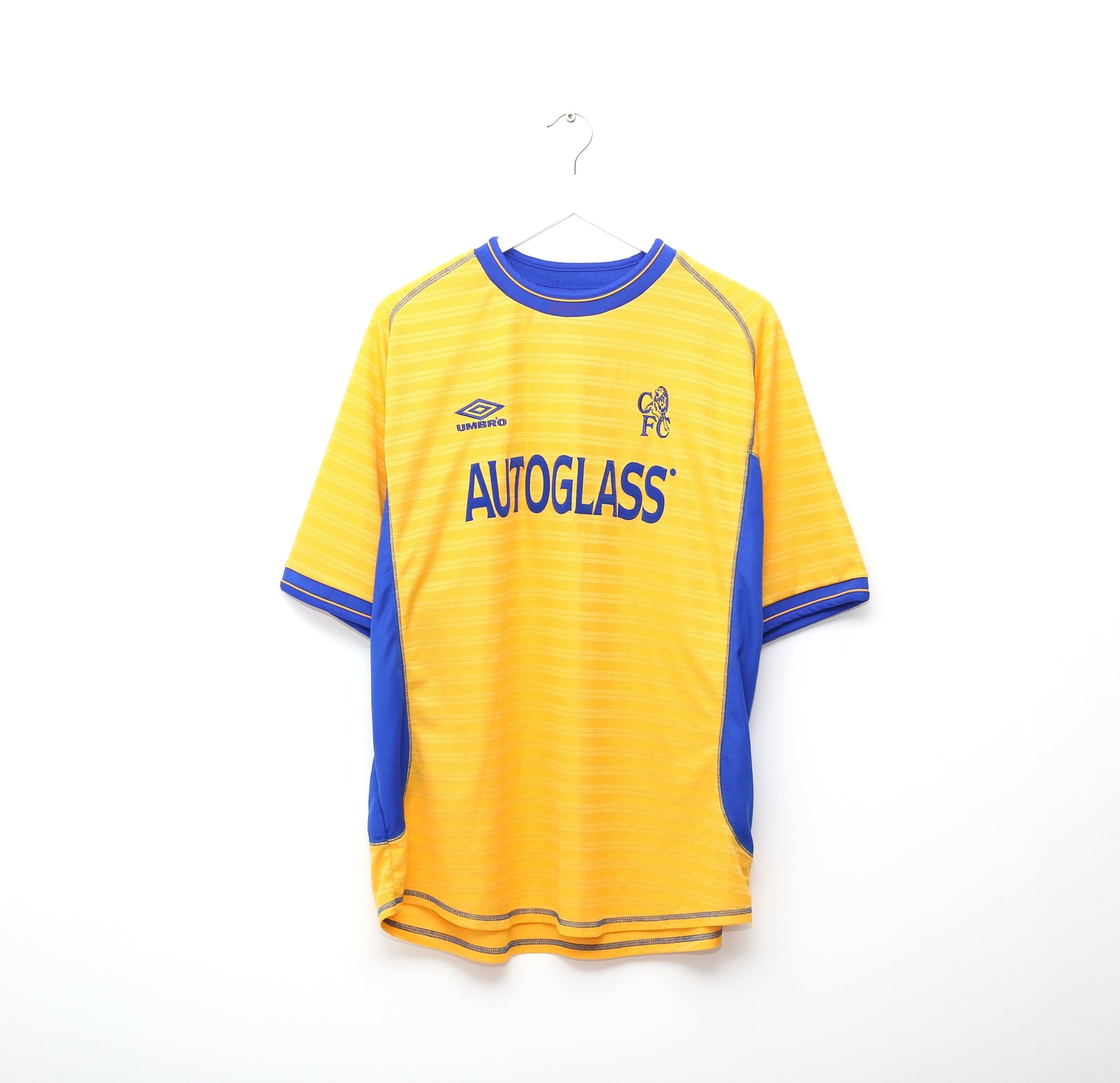 2000/01 HASSELBAINK #9 Chelsea Vintage Umbro Away Football Shirt Jersey (XXL)