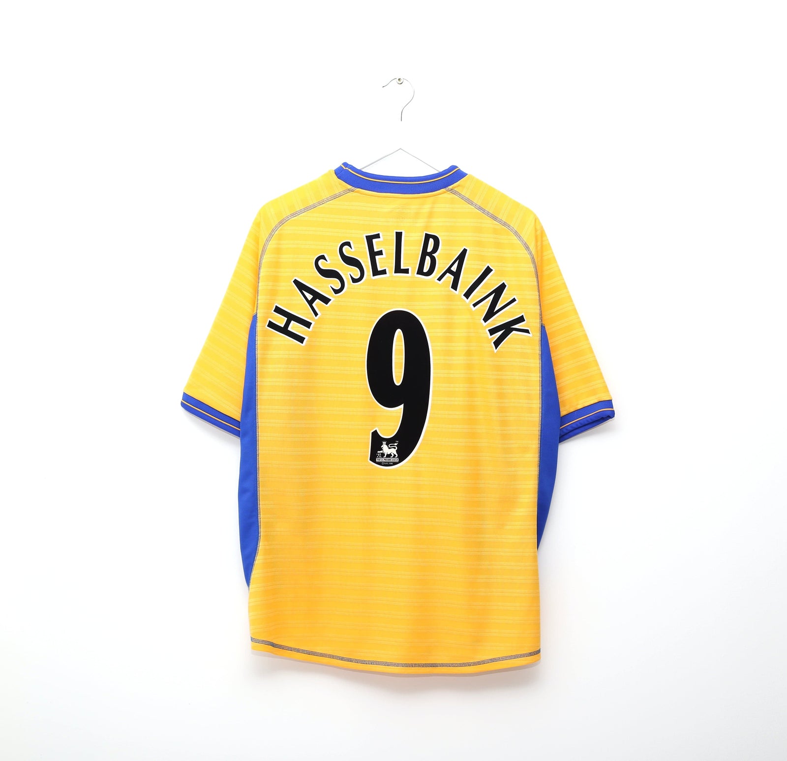 2000/01 HASSELBAINK #9 Chelsea Vintage Umbro Away Football Shirt Jersey (XXL)