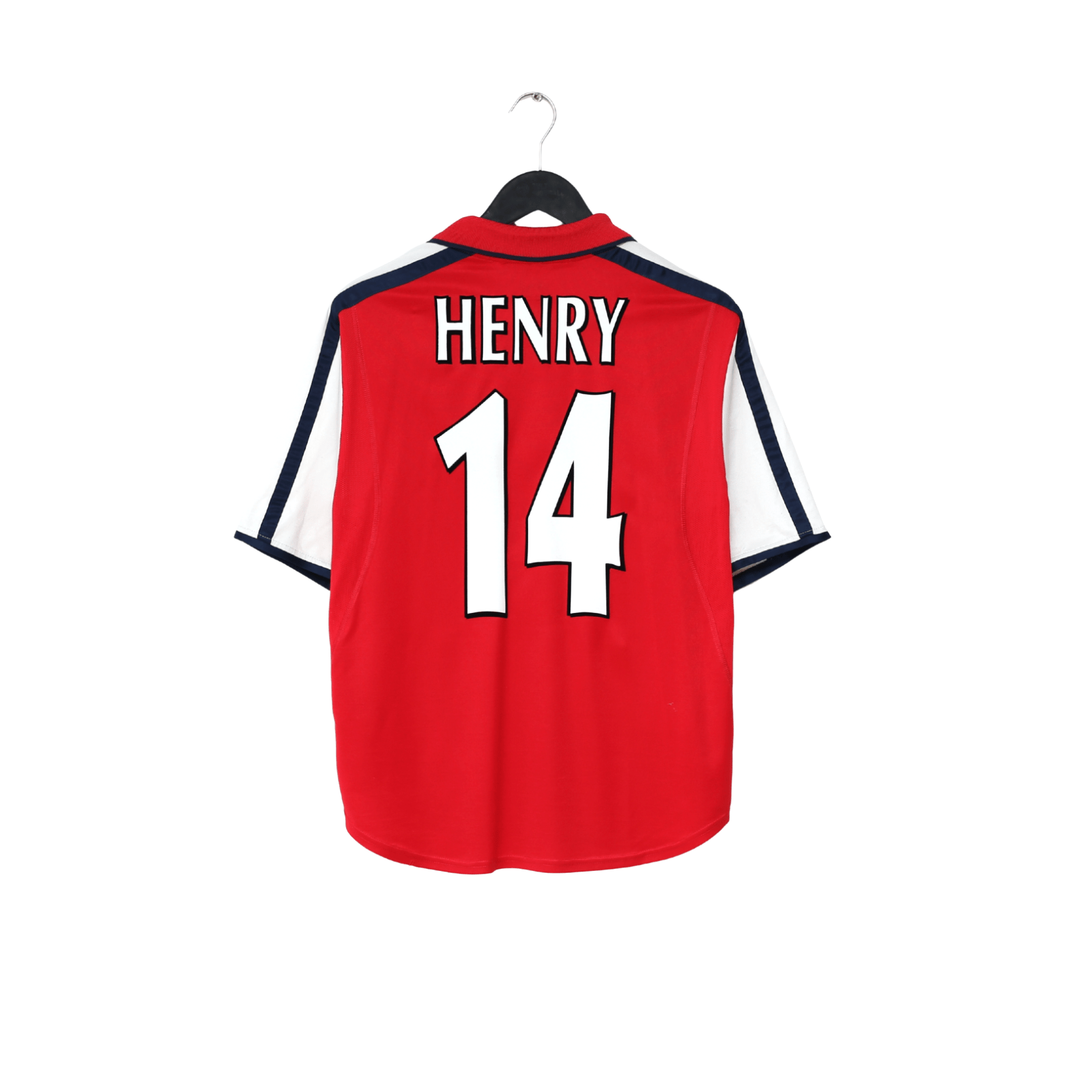 2000/01 HENRY #14 Arsenal Vintage Nike SEGA Home Football Shirt (S)