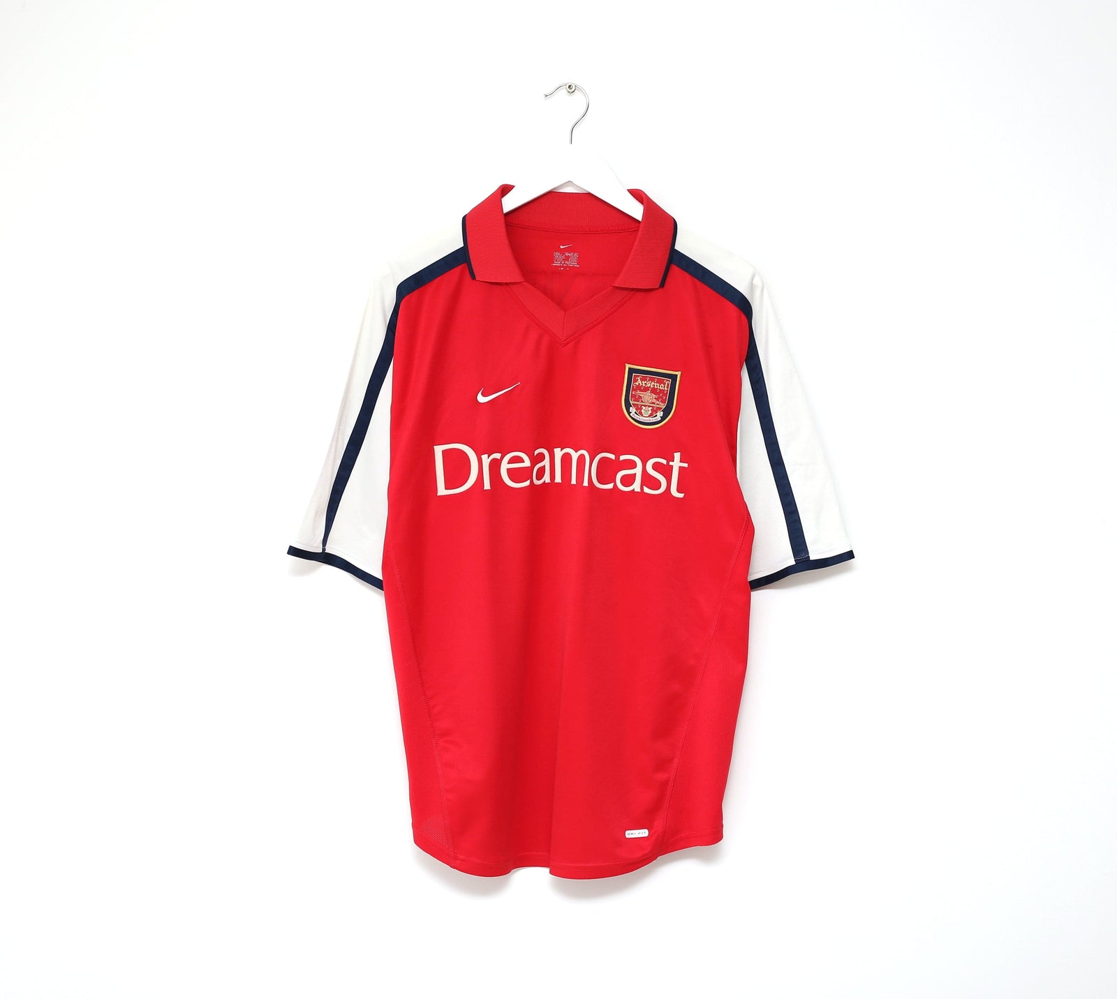 2000/01 HENRY #14 Arsenal Vintage Nike UCL Home Football Shirt Jersey (L)