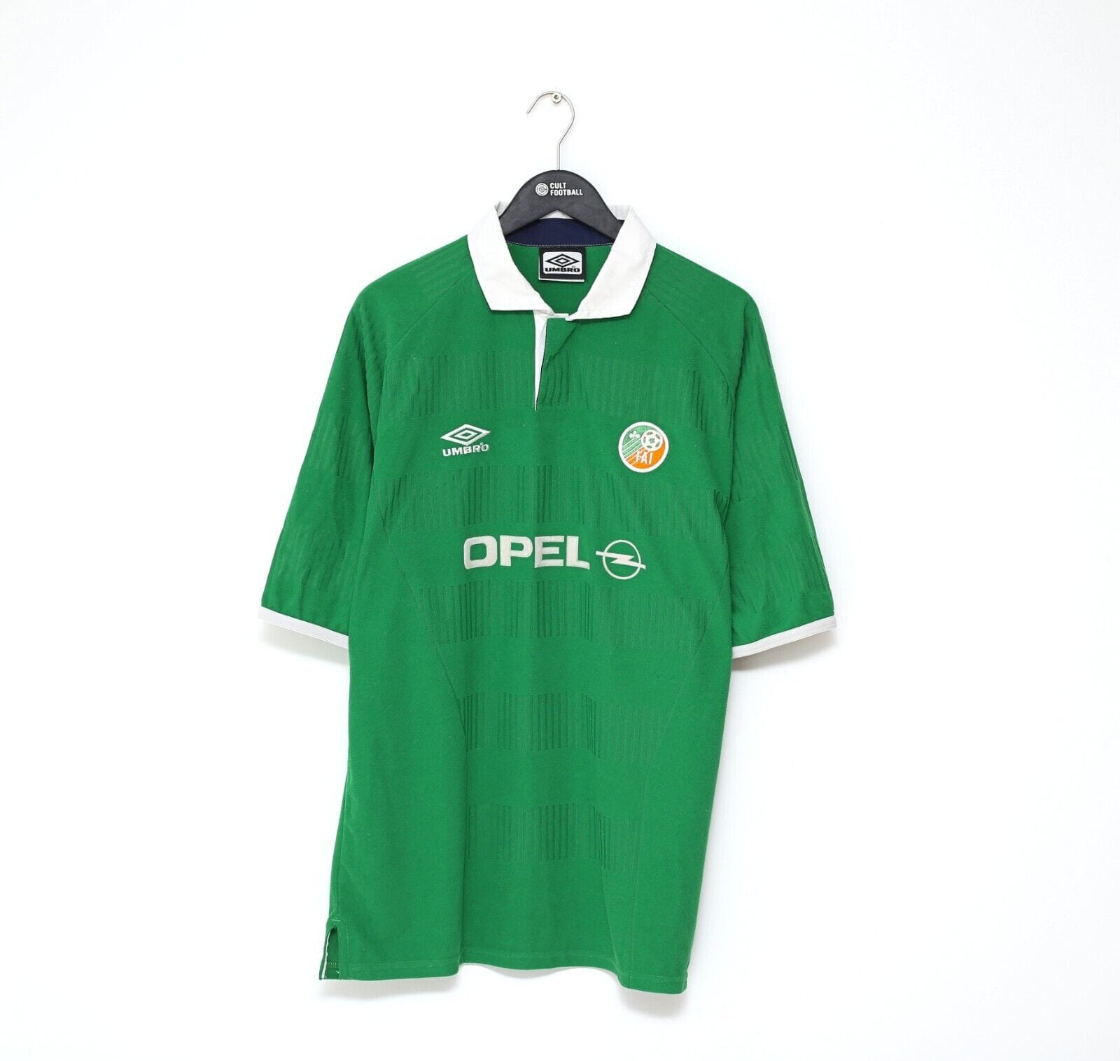 2000/01 KEANE #6 Ireland Vintage Umbro Home Football Shirt (L/XL) Man United