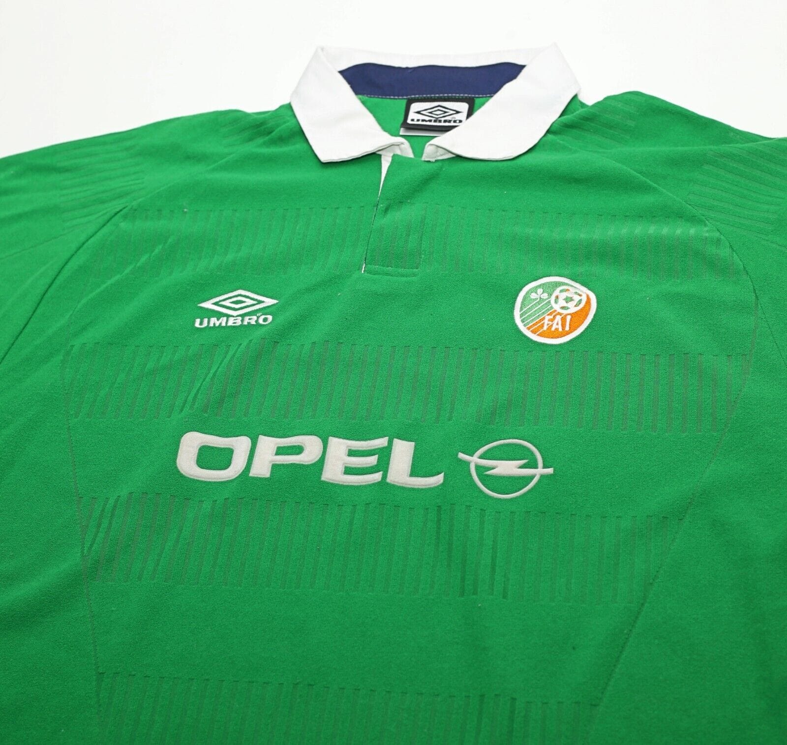 2000/01 KEANE #6 Ireland Vintage Umbro Home Football Shirt (L/XL) Man United