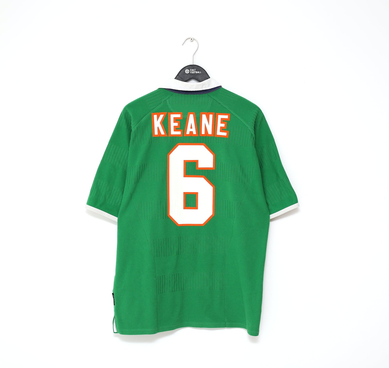 2000/01 KEANE #6 Ireland Vintage Umbro Home Football Shirt (L/XL) Man United