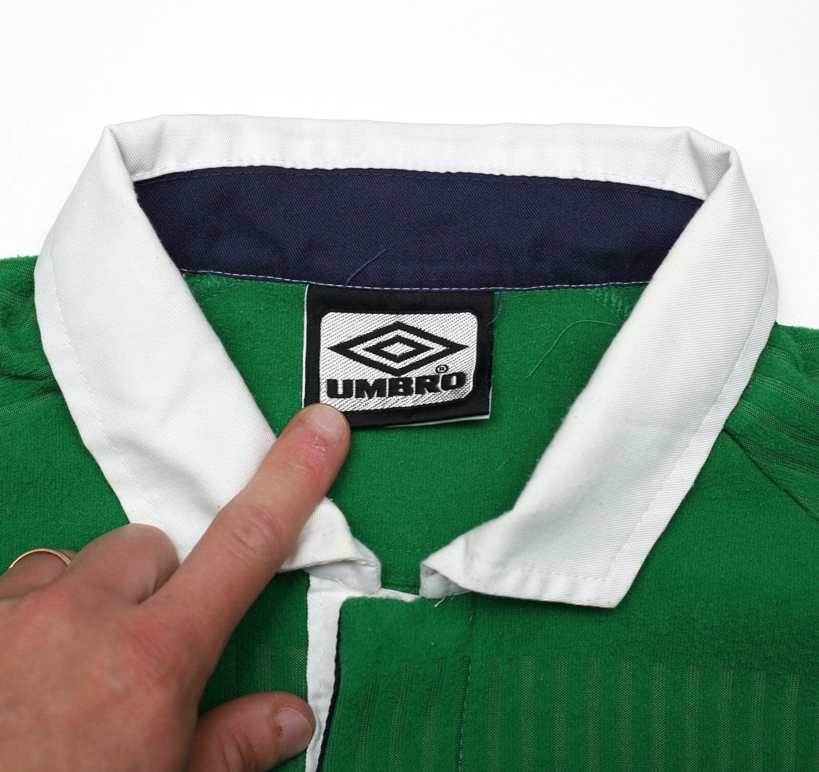 2000/01 KEANE #6 Ireland Vintage Umbro Home Football Shirt (M/L) Man United