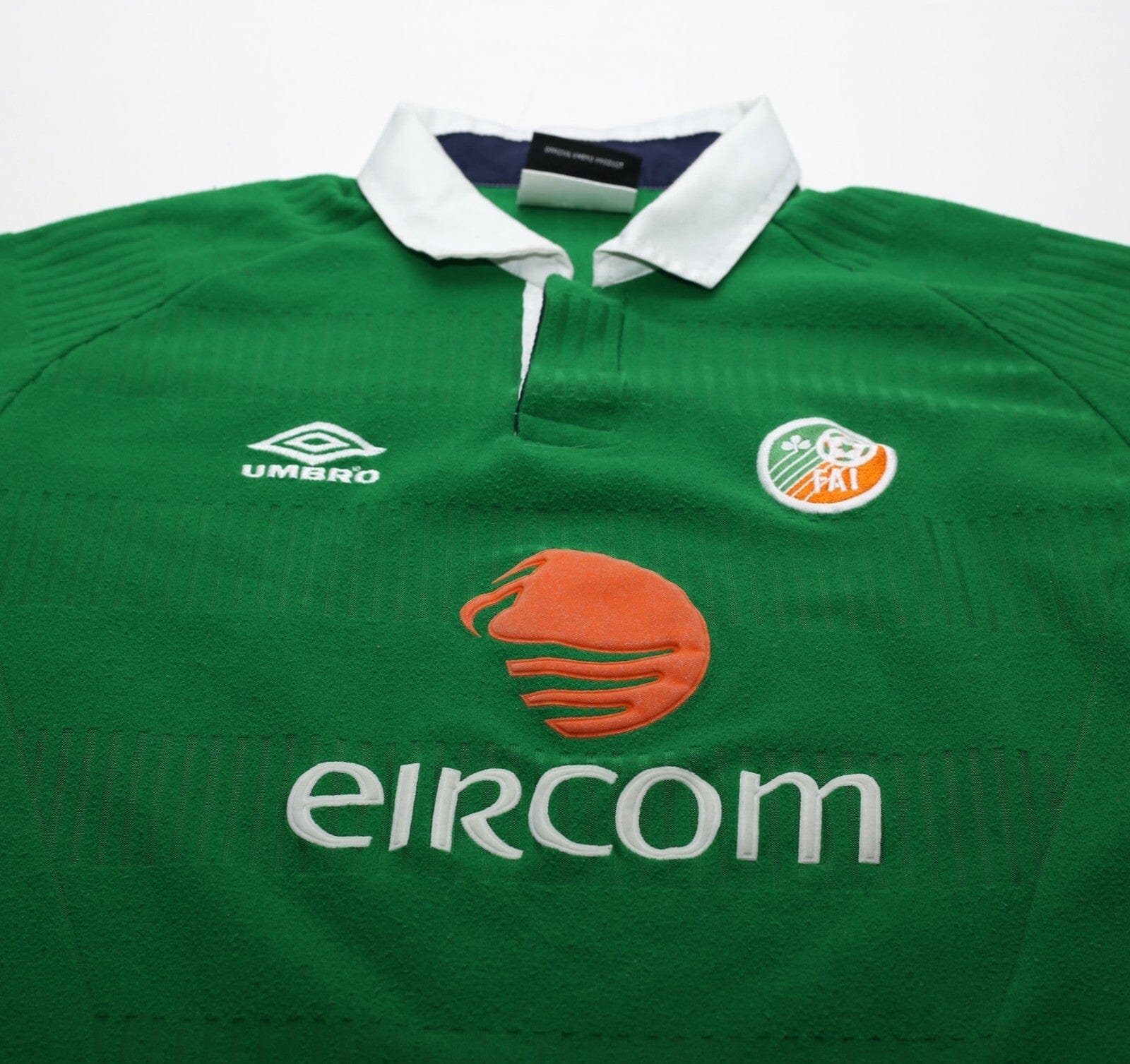 2000/01 KEANE #6 Ireland Vintage Umbro Home Football Shirt (M/L) Man United
