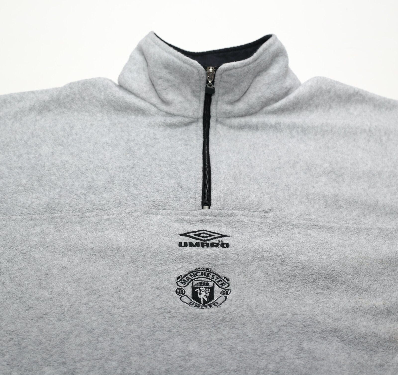 2000/01 MANCHESTER UNITED Vintage Umbro 1/4 Zip Fleece (L)