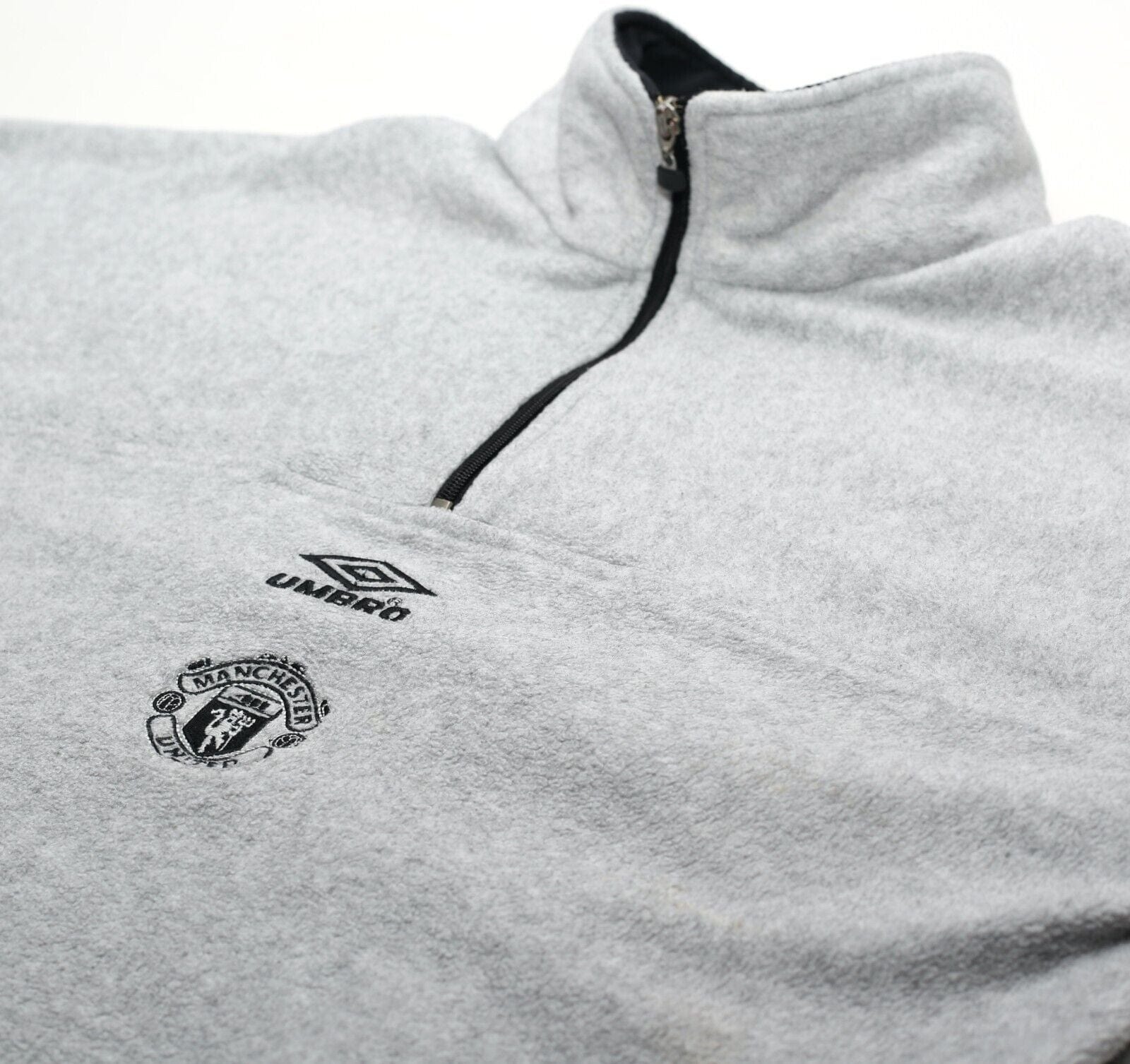 2000/01 MANCHESTER UNITED Vintage Umbro 1/4 Zip Fleece (L)