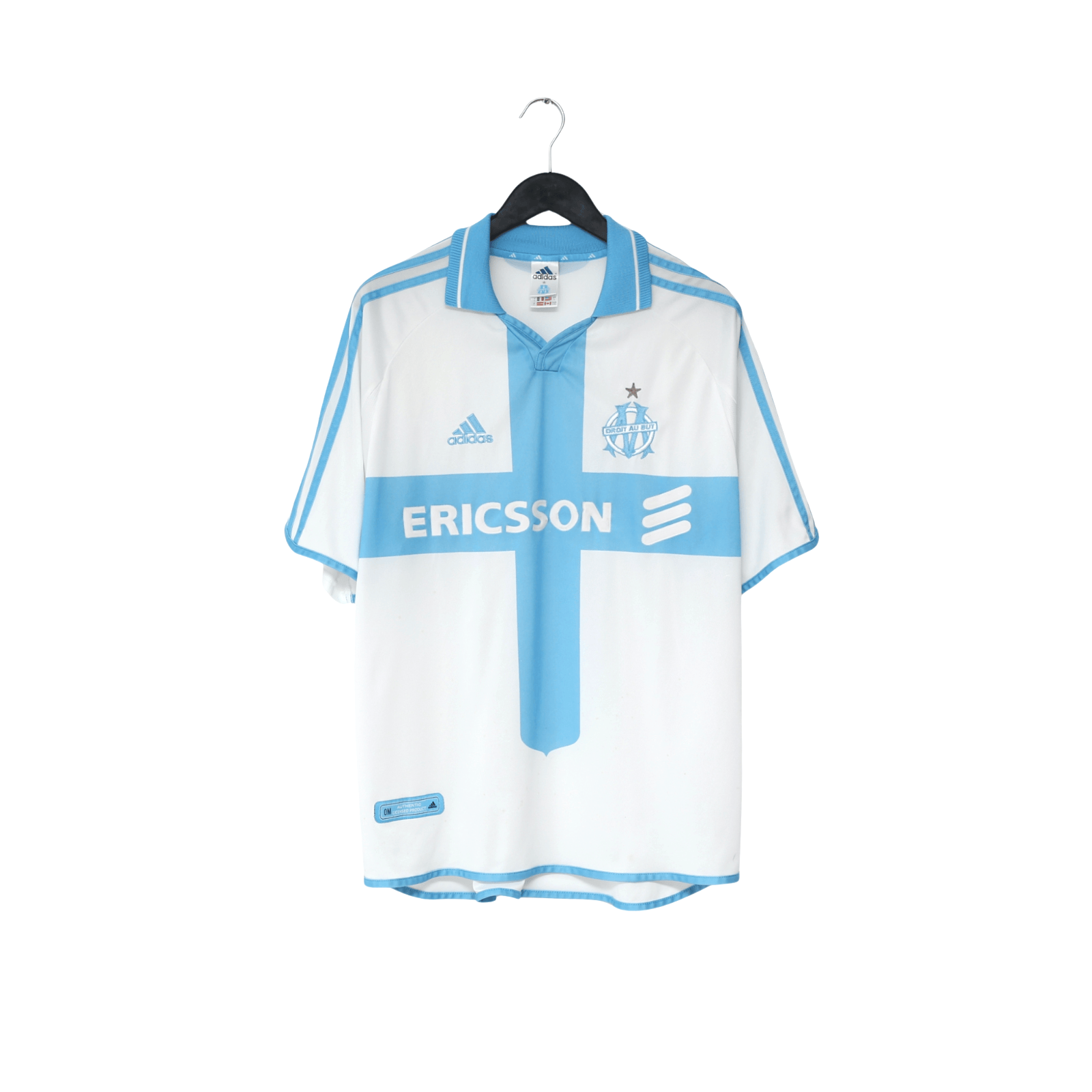 2000/01 Marseille Vintage adidas Home Football Shirt (L)