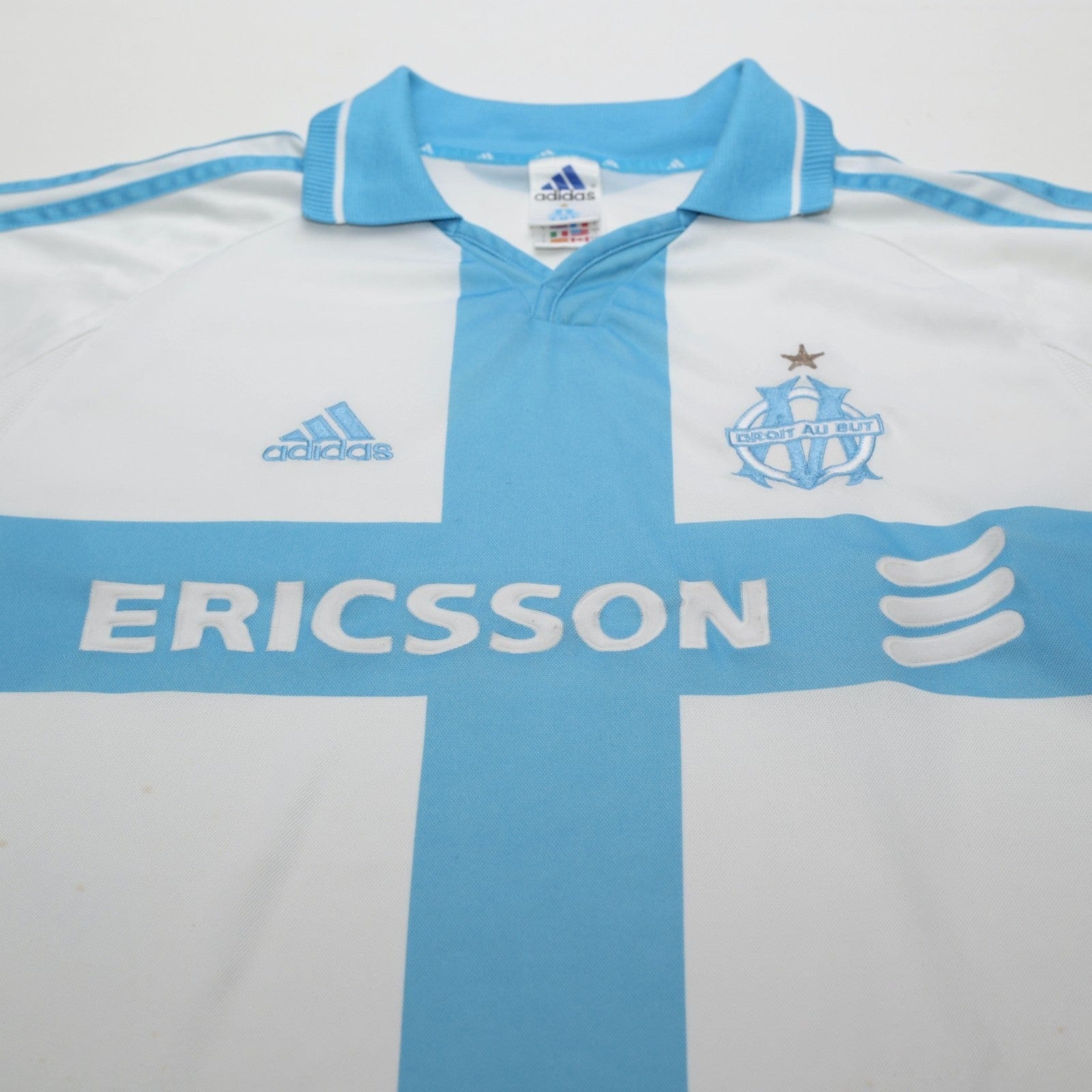 2000/01 Marseille Vintage adidas Home Football Shirt (L)