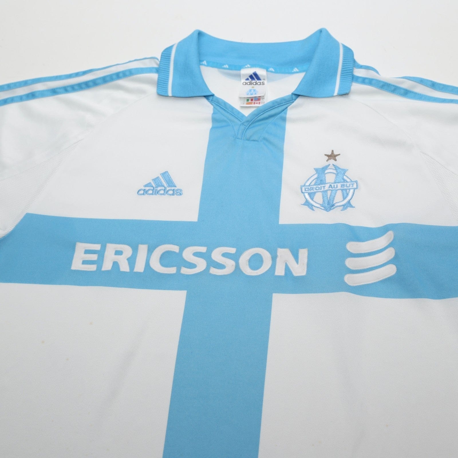 2000/01 Marseille Vintage adidas Home Football Shirt (L)
