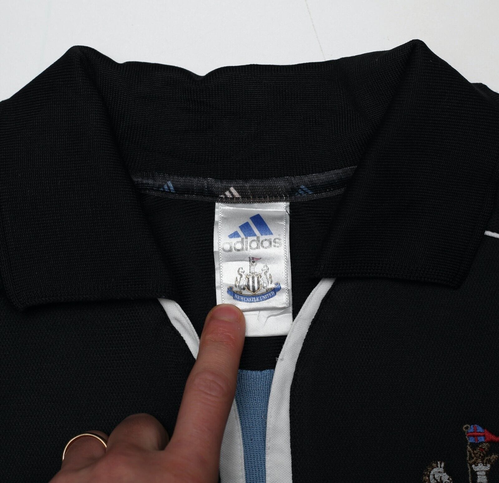 2000/01 SHEARER #9 Newcastle United Vintage adidas Away Football Shirt (L)