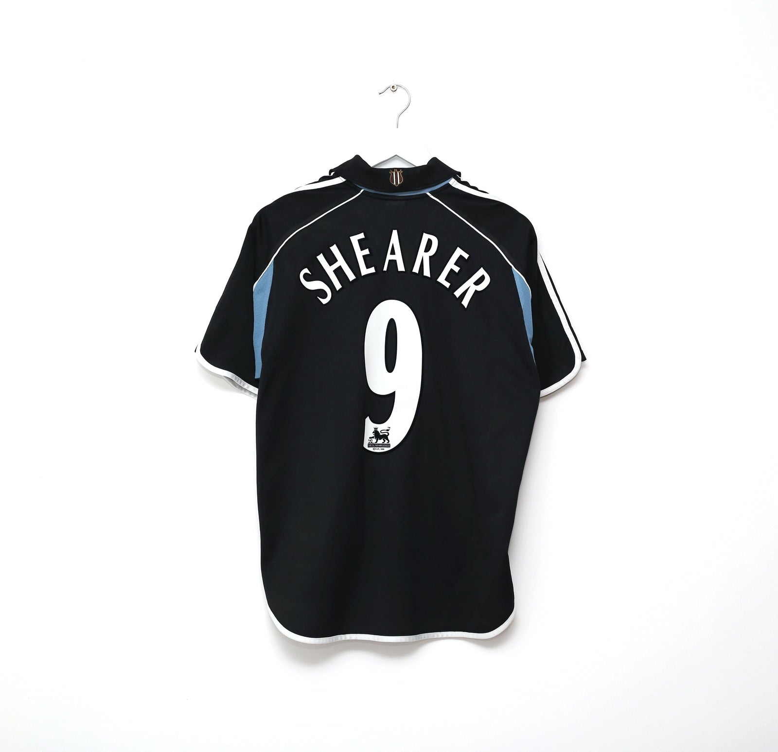 2000/01 SHEARER #9 Newcastle United Vintage adidas Away Football Shirt (L)