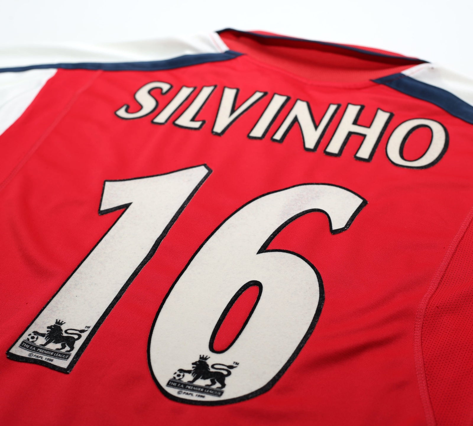2000/01 SILVINHO #16 Arsenal Vintage Nike Home Football Shirt (S)