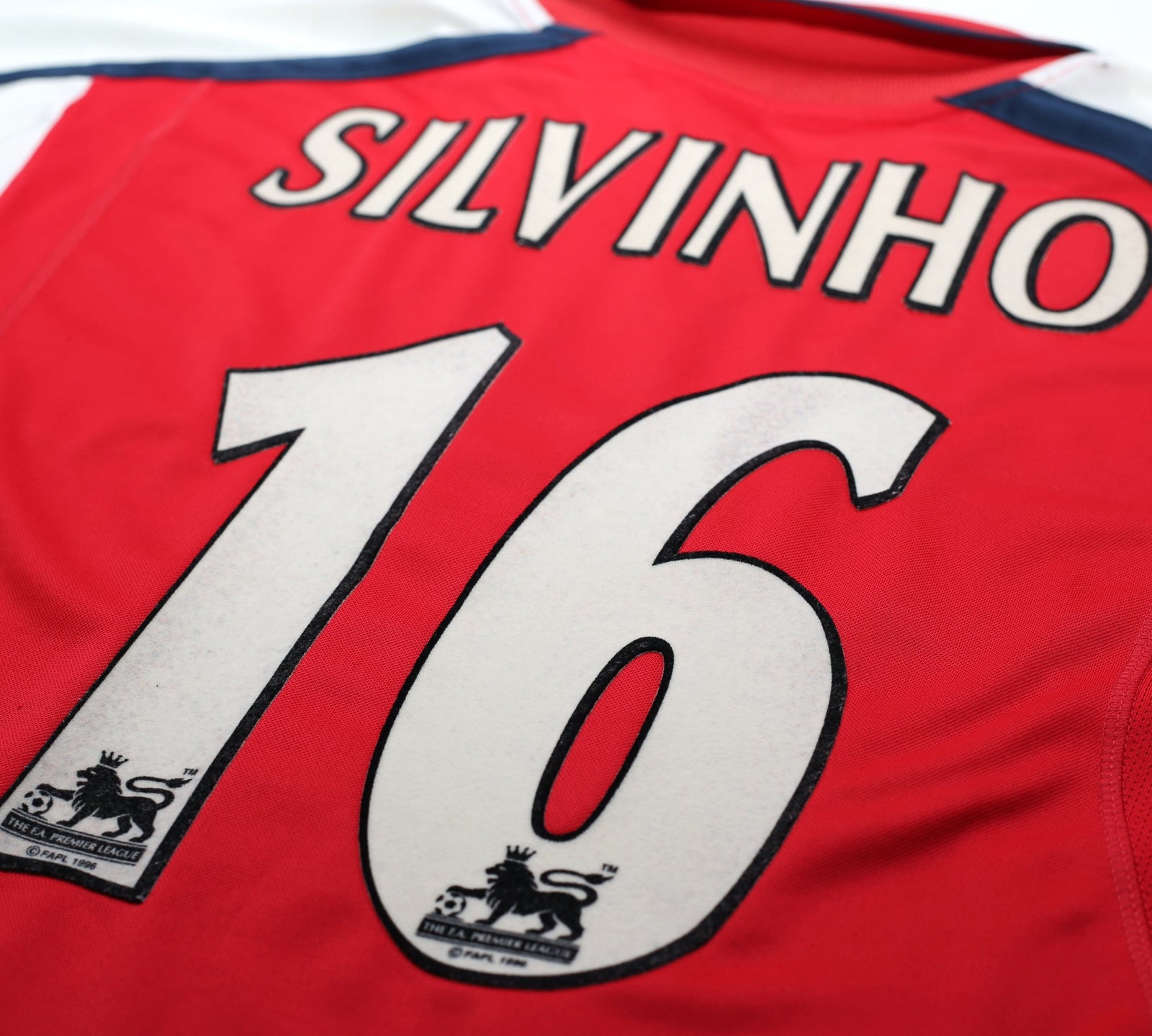 2000/01 SILVINHO #16 Arsenal Vintage Nike Home Football Shirt (S)