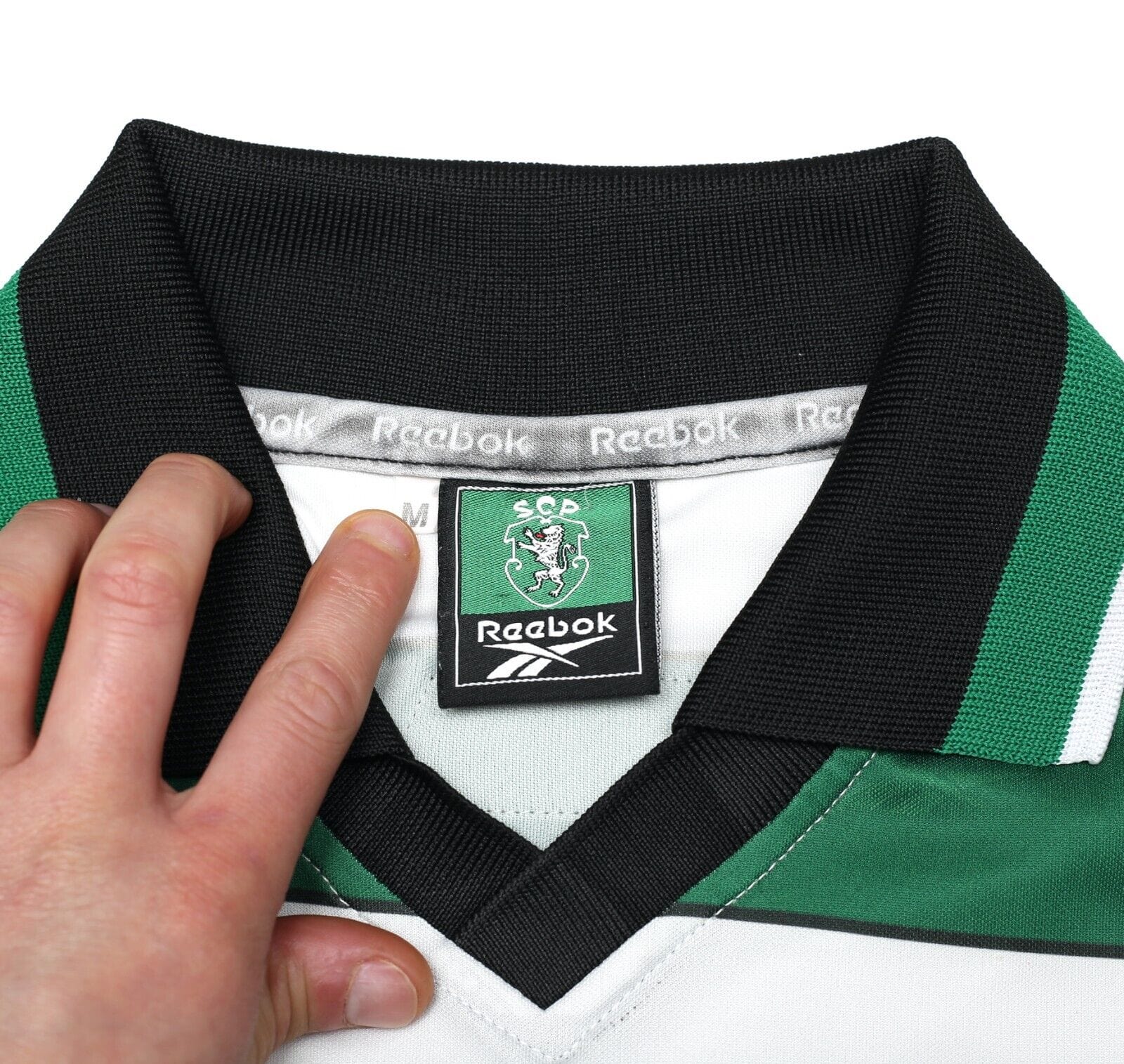 2000/01 SPORTING CP Vintage Reebok Home Football Shirt Jersey (M) LISBON