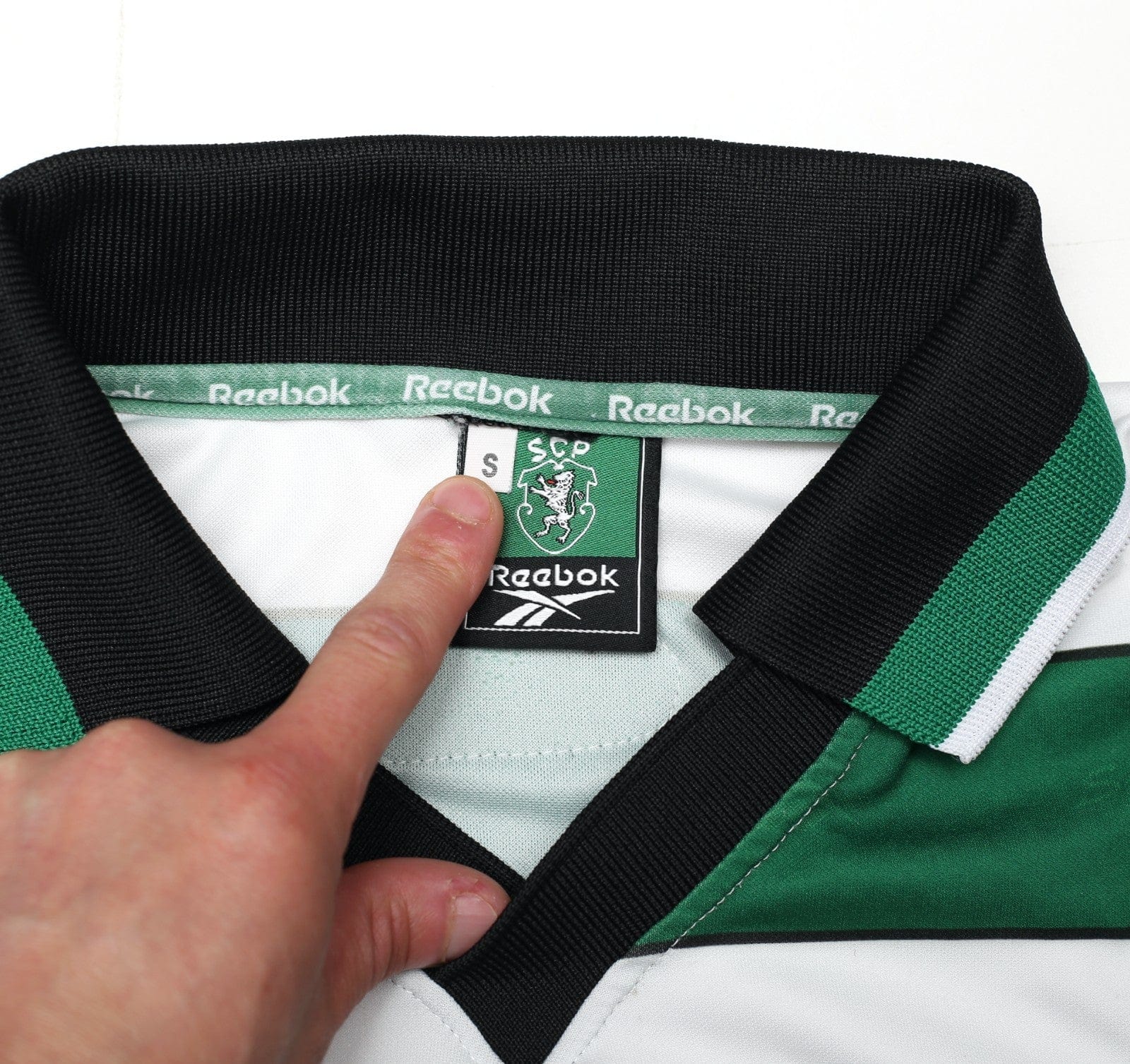 2000/01 SPORTING CP Vintage Reebok Home Football Shirt (S/M)