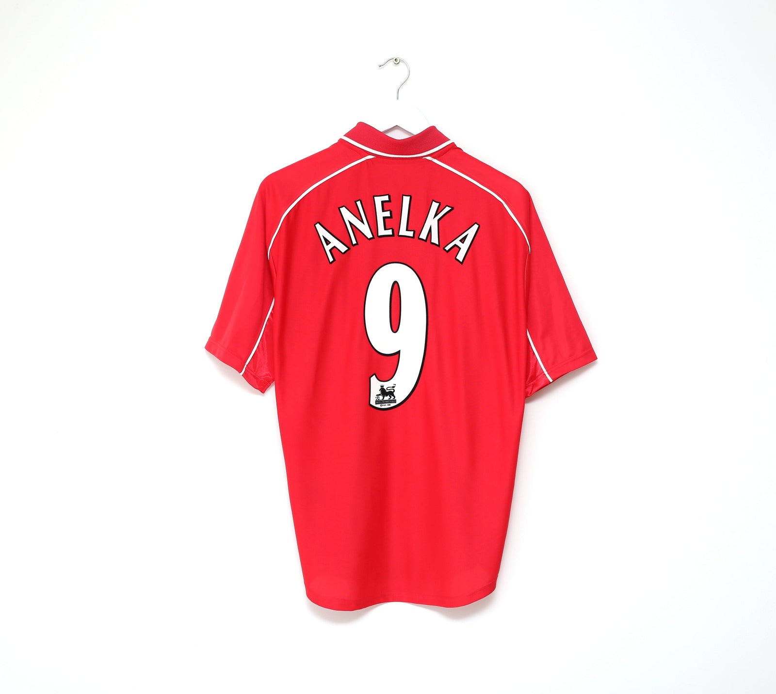2000/02 ANELKA #9 Liverpool Vintage Reebok Home Football Shirt Jersey (M)